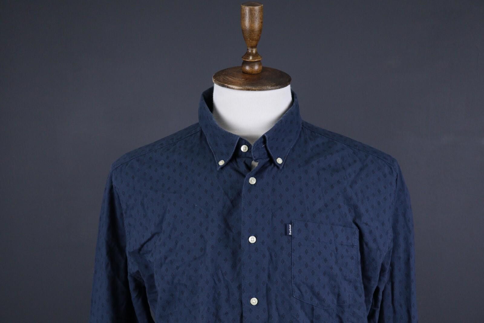 Barbour Barbour Tailored Fit Blue Shirt Size EUR XL / USA L Size US L / EU 52-54 / 3 - 2 Thumbnail