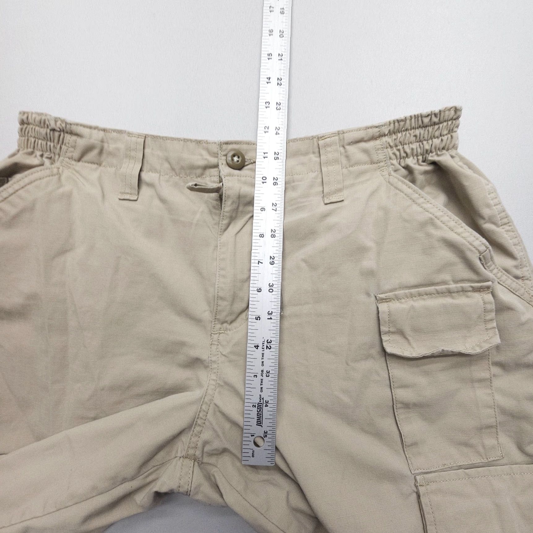 Propper Propper Tactical Pants / Combat Uniform Pants Mens 36 x 34 Tan Ripstop Canvas Cargo Pocket Workwear Regular Straight Fit Army 90s Theme Size US 36 / EU 52 - 7 Thumbnail