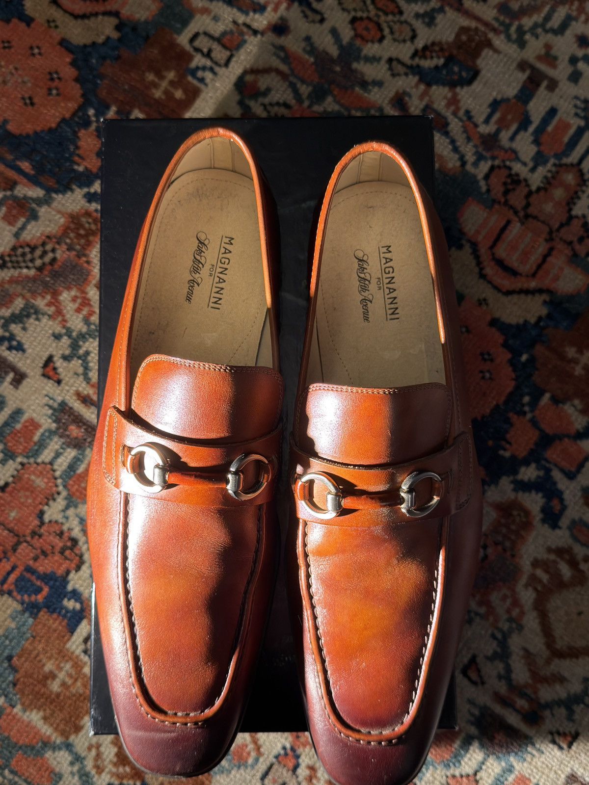 Magnanni Magnanni x Saks fifth Avenue style: 19958 Cognac loafers Size US 13 / EU 46 - 2 Thumbnail