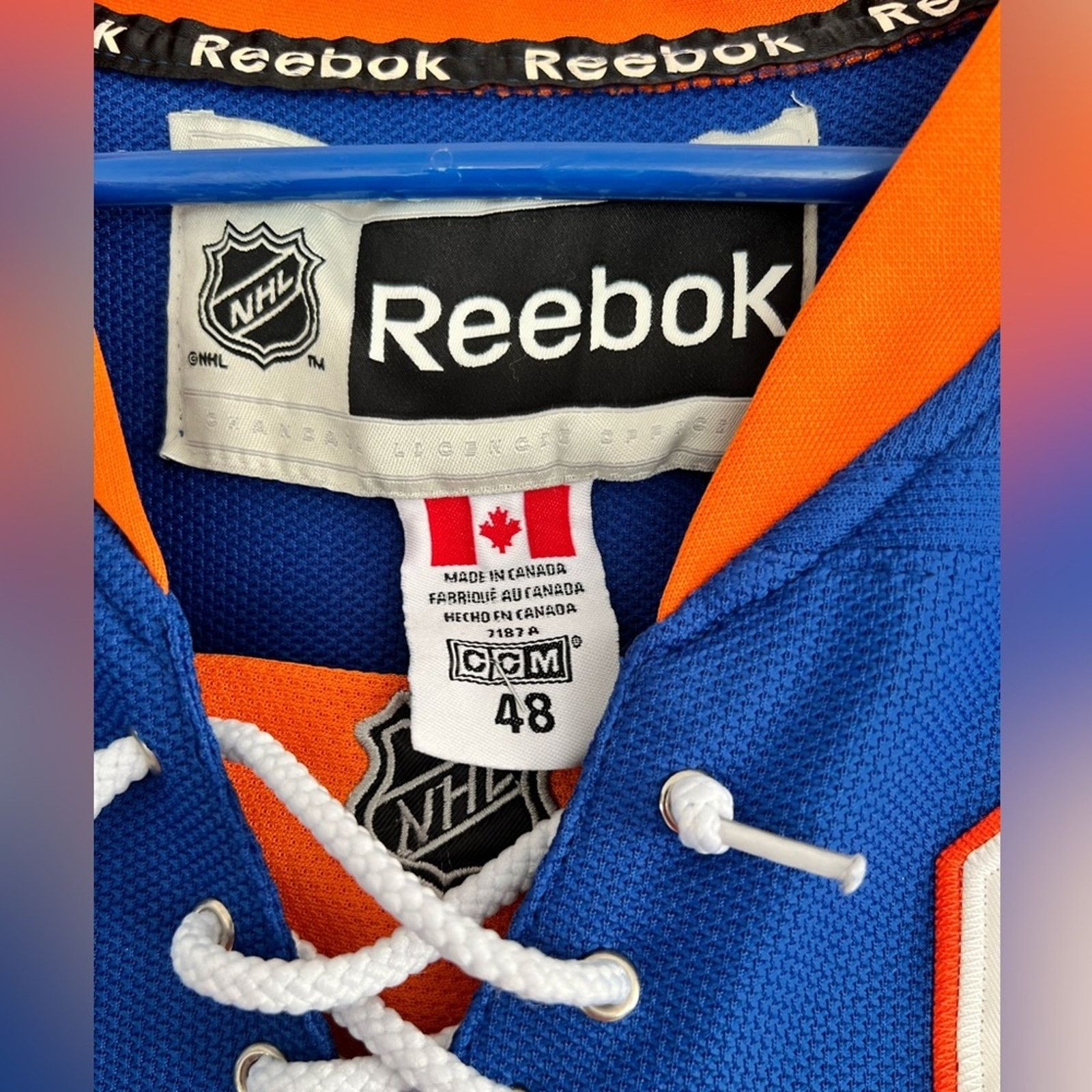 Reebok New York Islanders Authentic Reebok SEWN Tavares Jersey 48 Size US XL / EU 56 / 4 - 5 Thumbnail