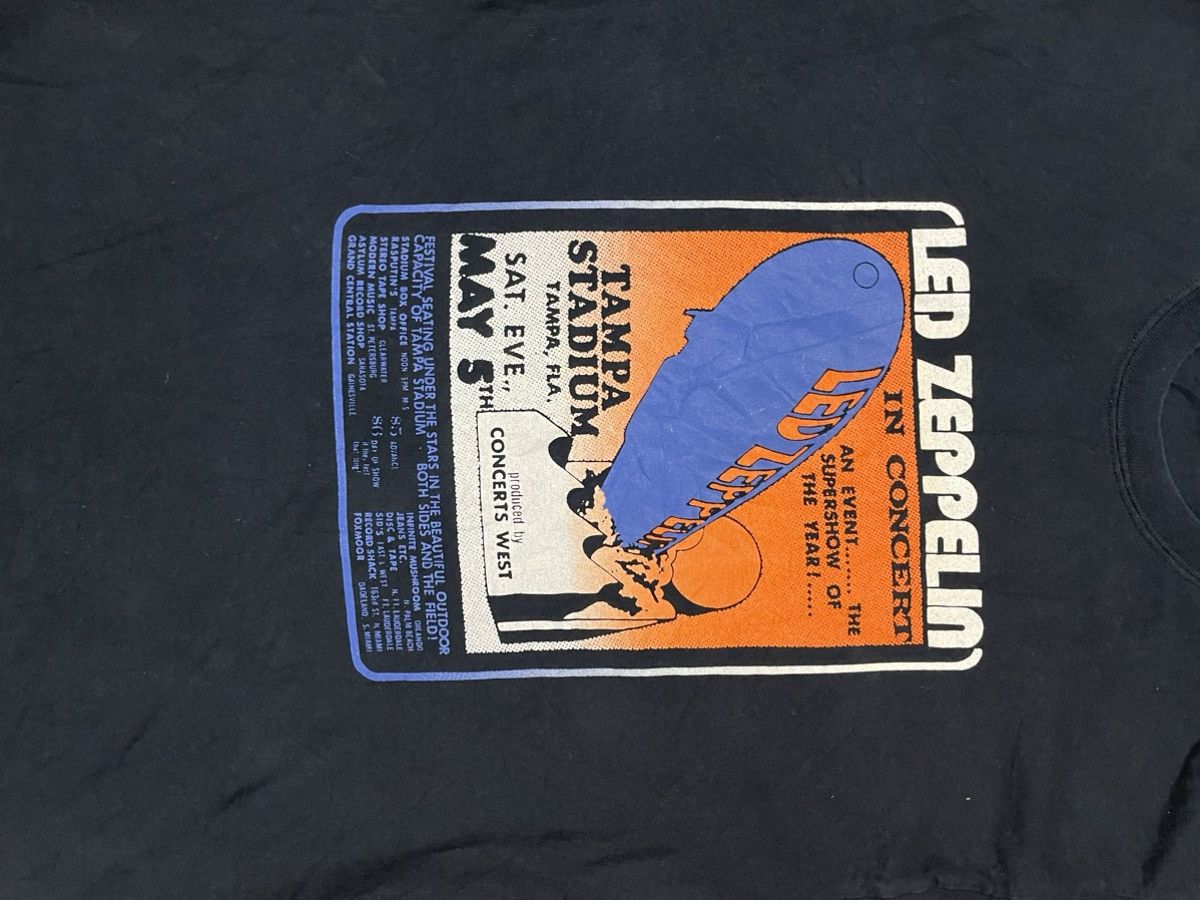 Band Tees × Led Zeppelin Led Zeppelin Tampa Stadium Tour Concert Tee Size US L / EU 52-54 / 3 - 12 Thumbnail