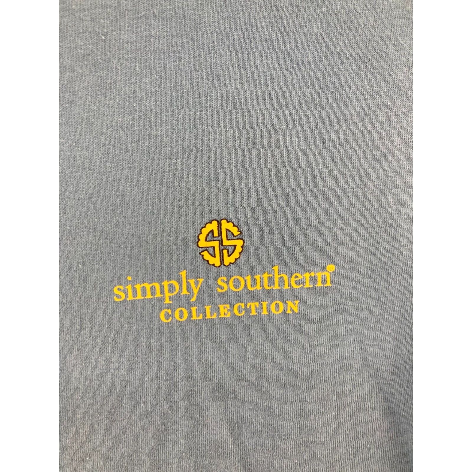 Vintage Simply Southern Shirt Small Blue Cars and Kittens Long Sleeve Preppy Women Size S / US 4 / IT 40 - 7 Thumbnail