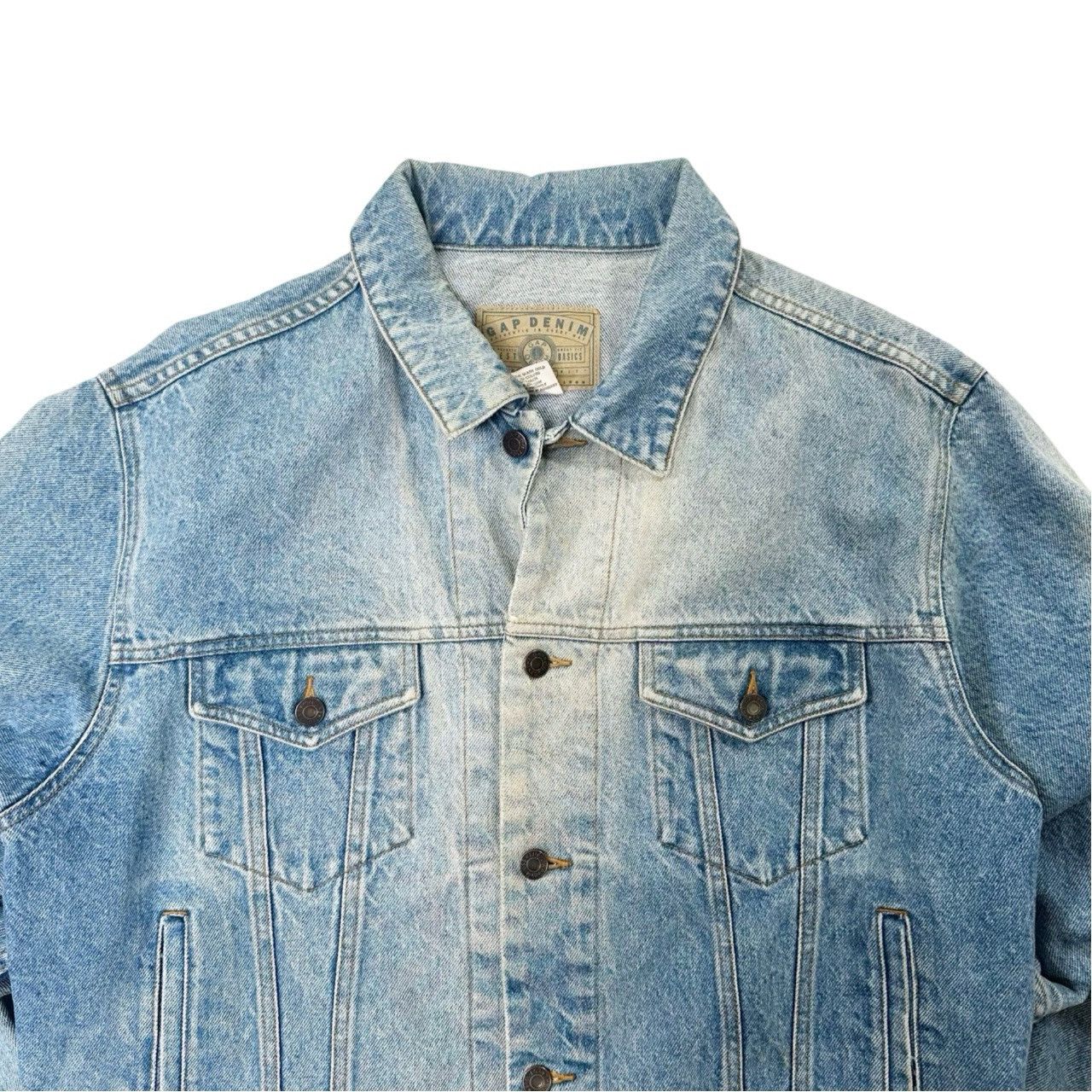 Vintage Vintage 90s GAP Denim Button Up Jacket Size US L / EU 52-54 / 3 - 1 Thumbnail