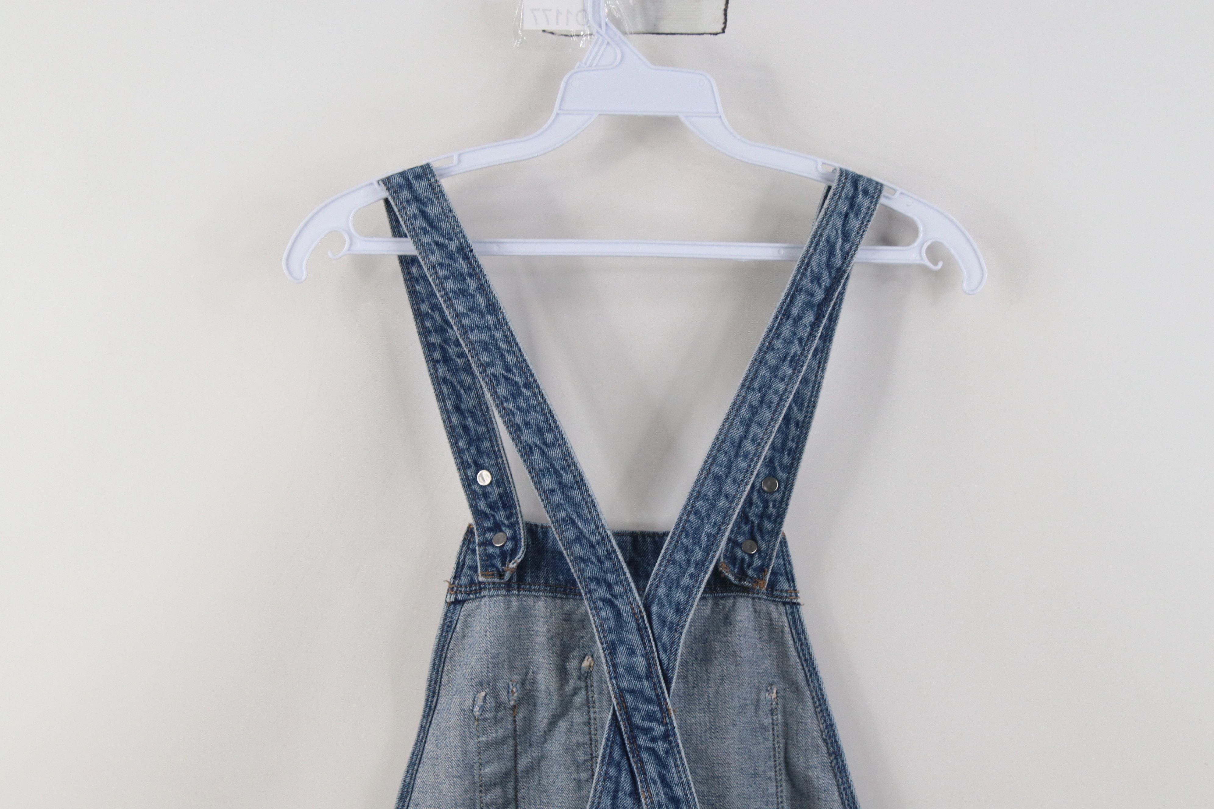Levi's Vintage Y2K Levis Babydoll Denim Shortalls Overalls Size 27" / US 4 / IT 40 - 18 Thumbnail