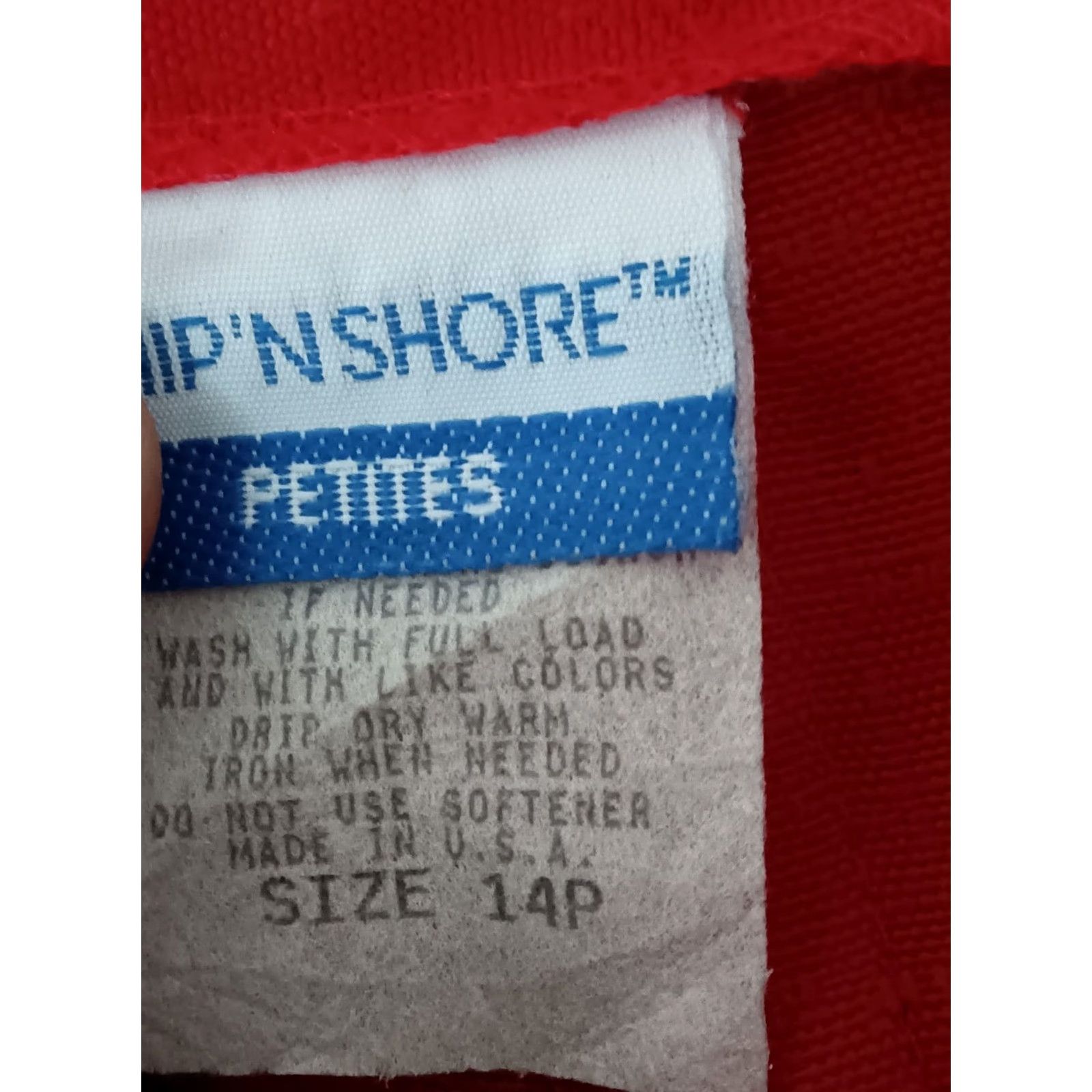 Vintage Ship ' N Shore Skirt 14P Midi Red Women Belt Petsites? Size 36" / US 14 / IT 50 - 4 Thumbnail