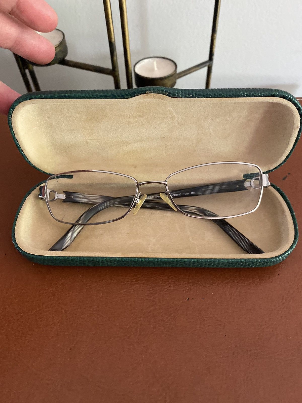 Dior CHRISTIAN DIOR EYEGLASSES CD 3680 HXA ITALY WITH CASE Size ONE SIZE - 13 Thumbnail