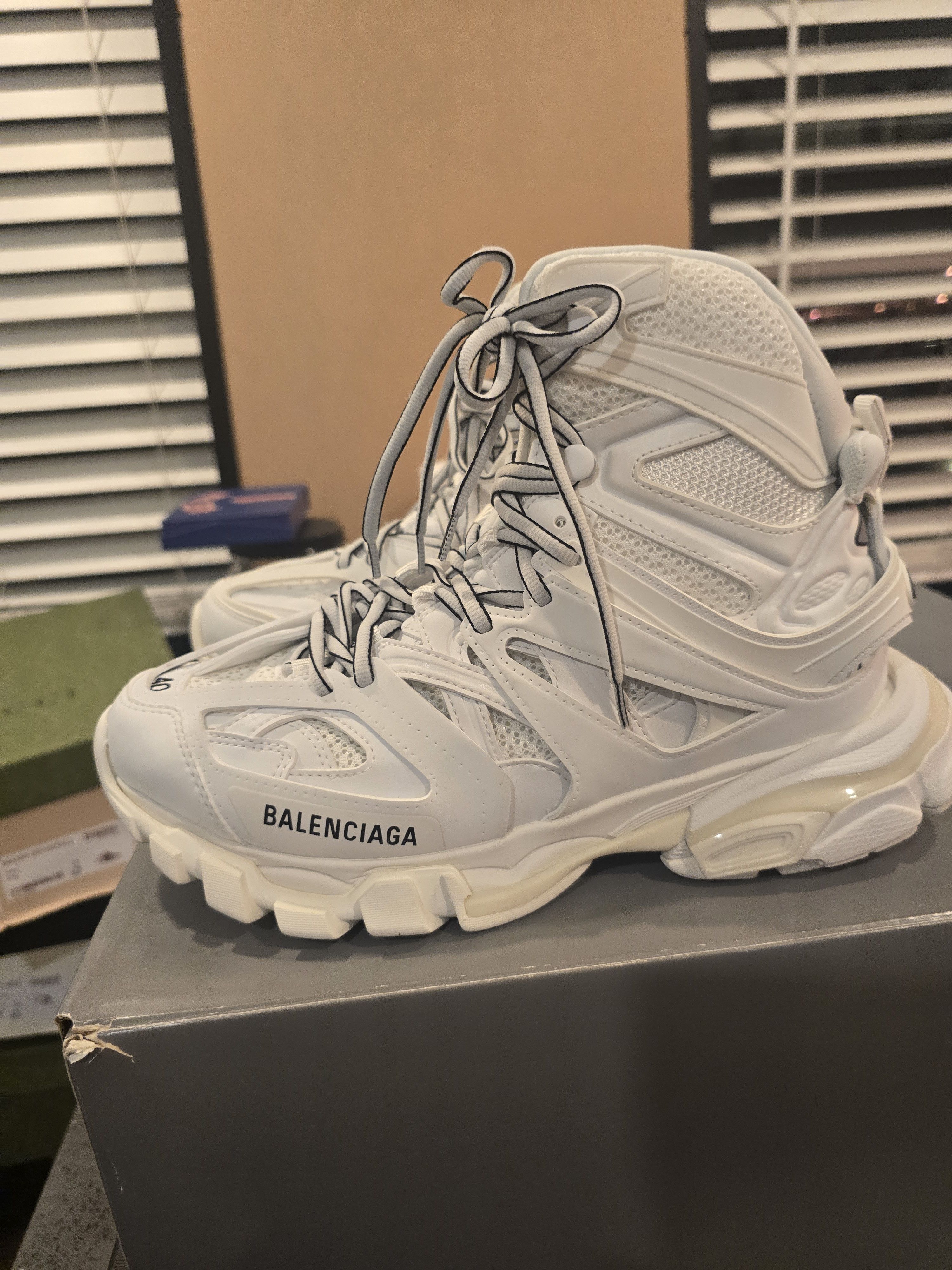 Balenciaga Balenciaga Men's Track Hike White Hightop