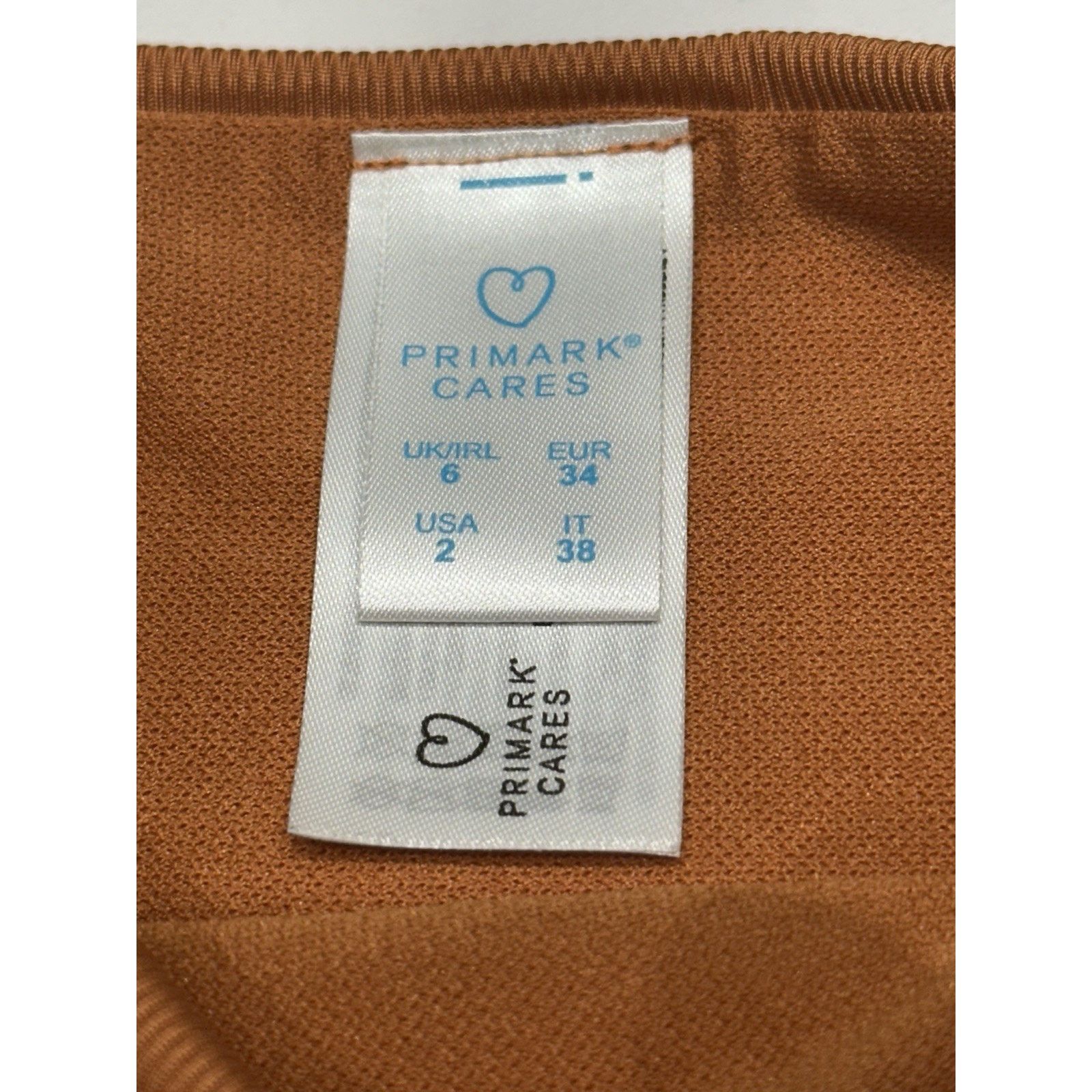 Primark Primark Ribbed Dark Orange High Cut Bikini Bottoms, Size 2 Size ONE SIZE - 4 Thumbnail