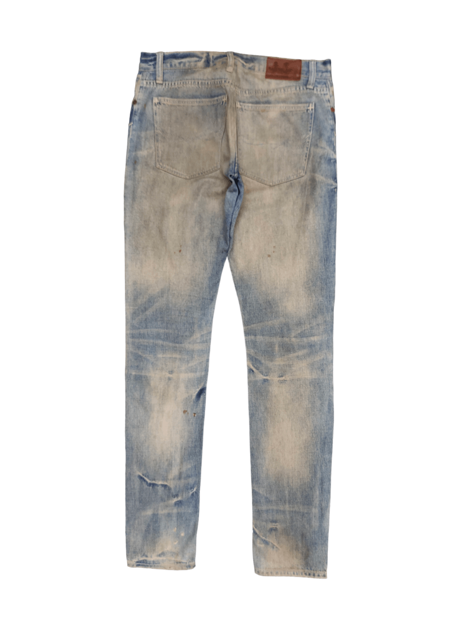 Polo Ralph Lauren Ralph Lauren Distress Faded Rusty Patchwork Skinny Jeans Size US 29 - 10 Thumbnail