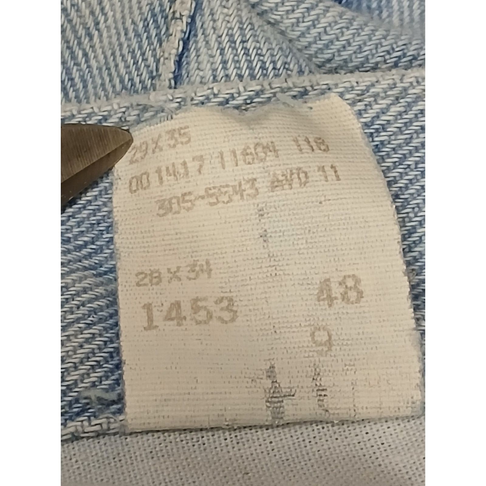 Lee Lee (8L) Vintage Tapered Leg Light Denim Jeans Size 30" / US 8 / IT 44 - 9 Thumbnail