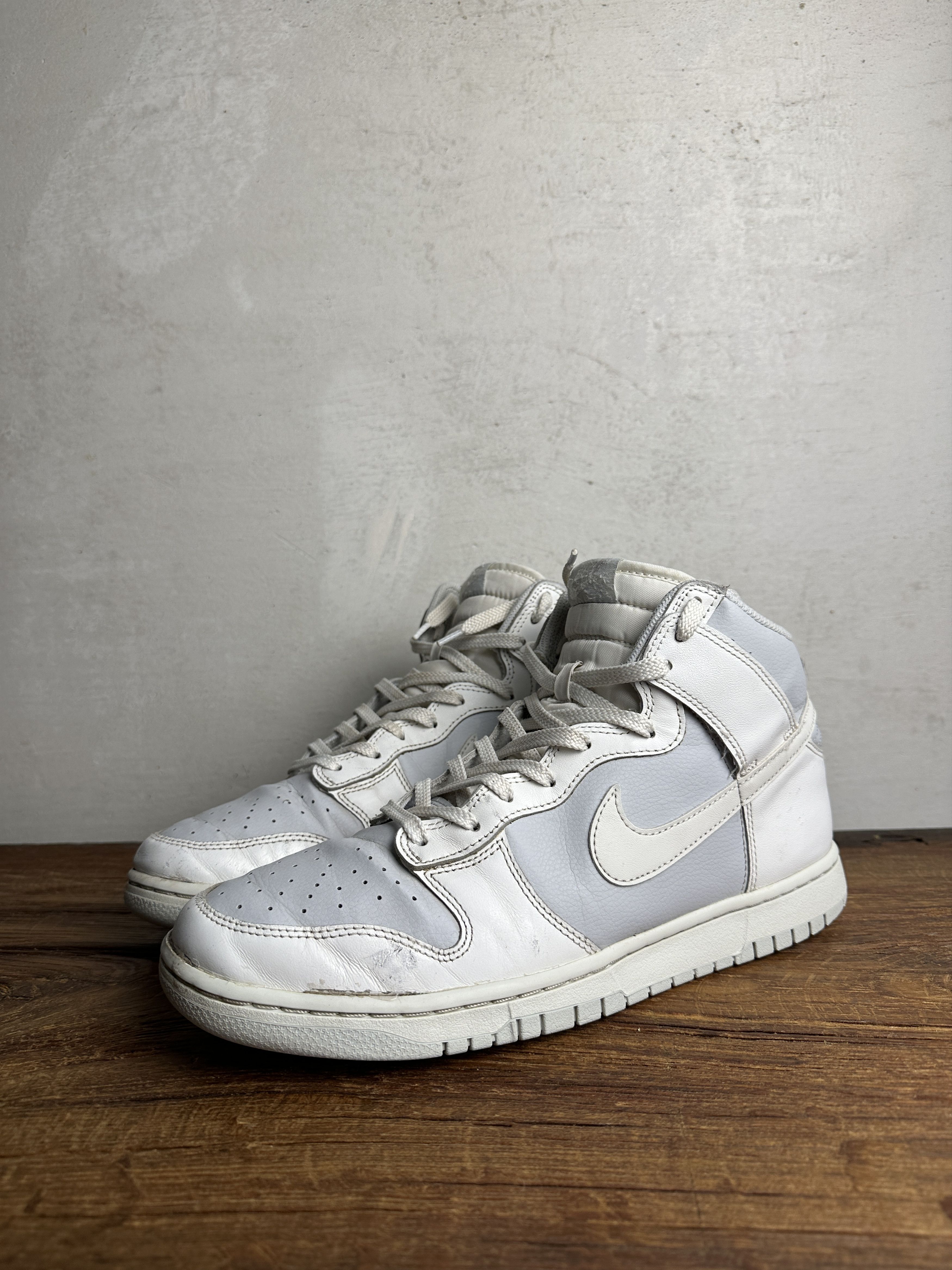 Nike Nike Dunk High Retro White/Grey Sneakers Size US 11 / EU 44 - 1 Thumbnail