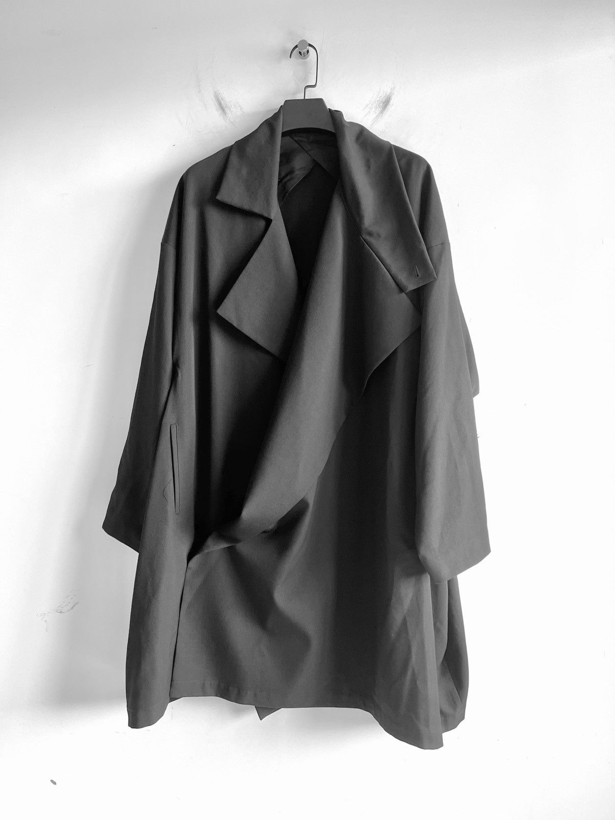 Yohji Yamamoto Yohji Yamamoto Pour Homme - WOOL GABARDINE SMOOTH COAT Size US M / EU 48-50 / 2 - 2 Thumbnail