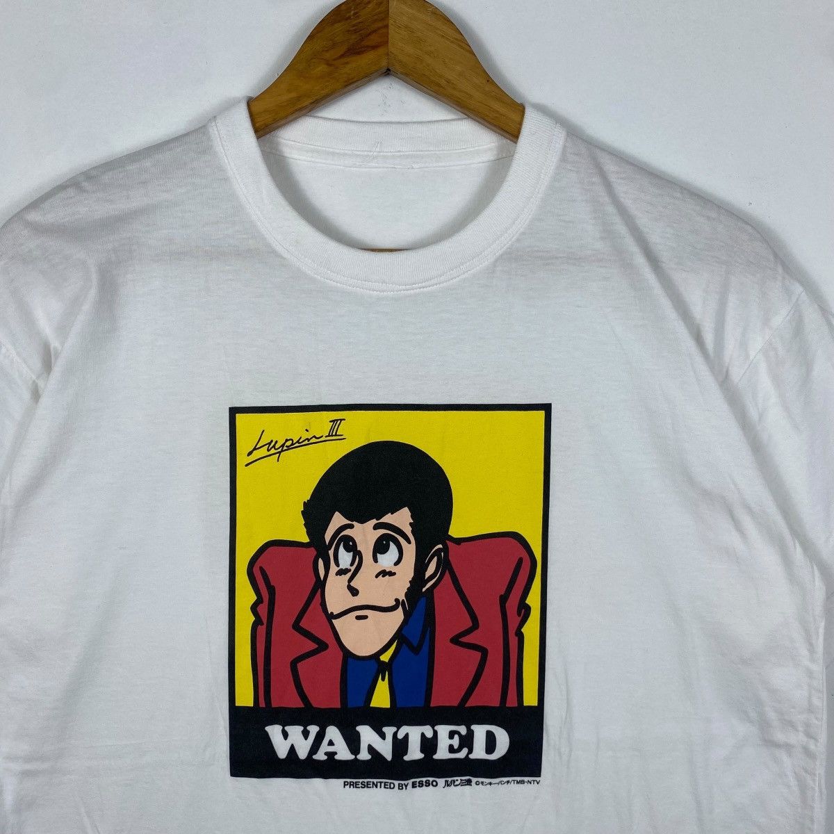 Anime Vintage 90s LUPIN THE THIRD Anime Cartoon Esso Promo Tee Size US M / EU 48-50 / 2 - 2 Thumbnail