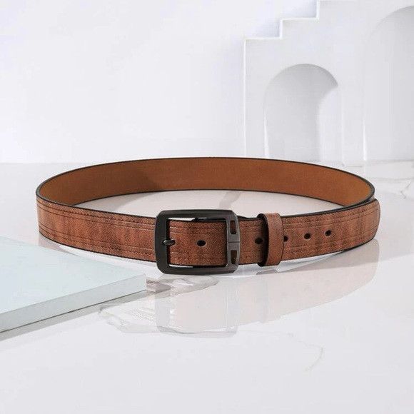 Other Men Square Buckle Belt Size ONE SIZE - 2 Thumbnail