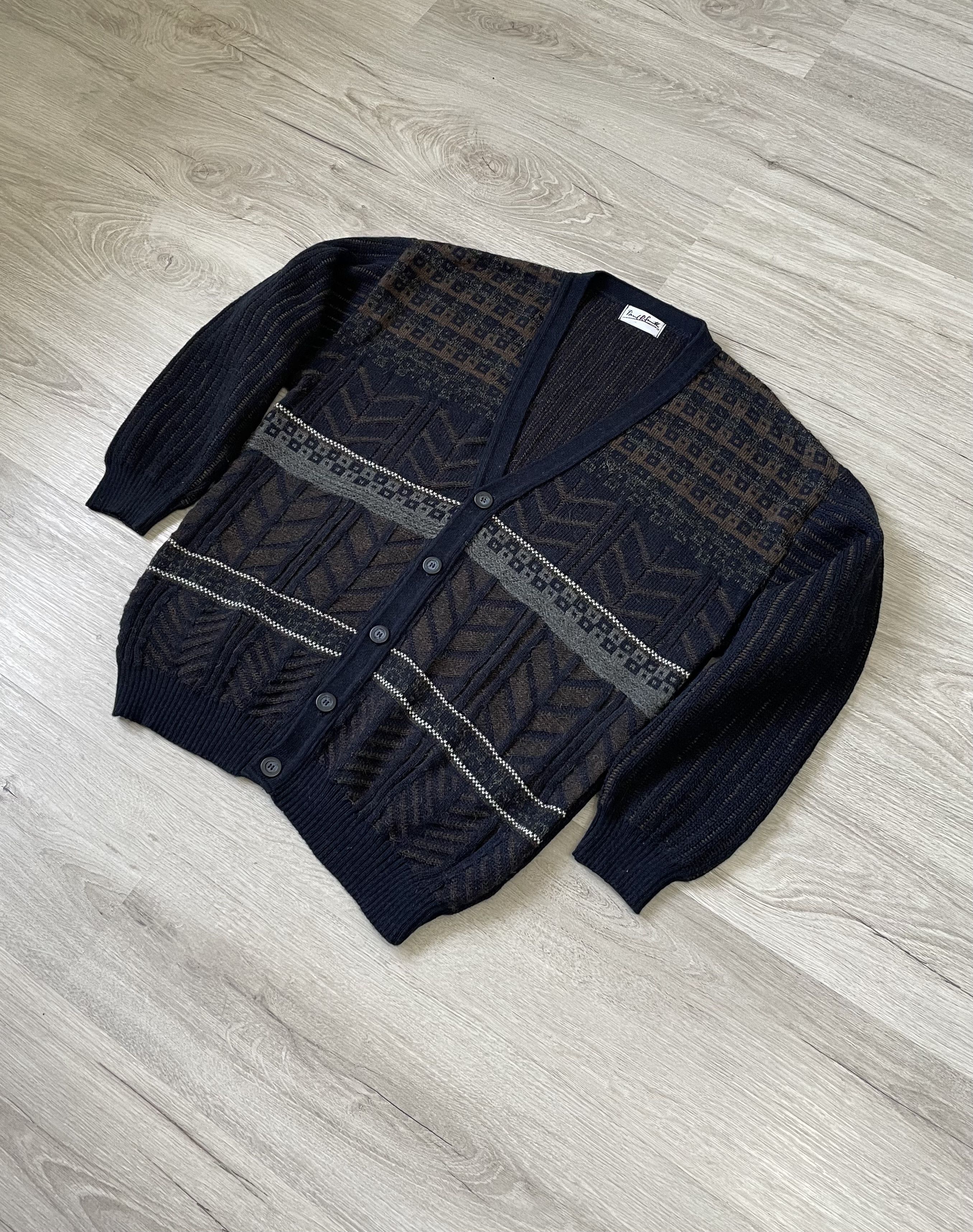 Paul Smith × Vintage MENS CASUAL RARE CARDIGAN PAUL SMITH Size US L / EU 52-54 / 3 - 1 Thumbnail