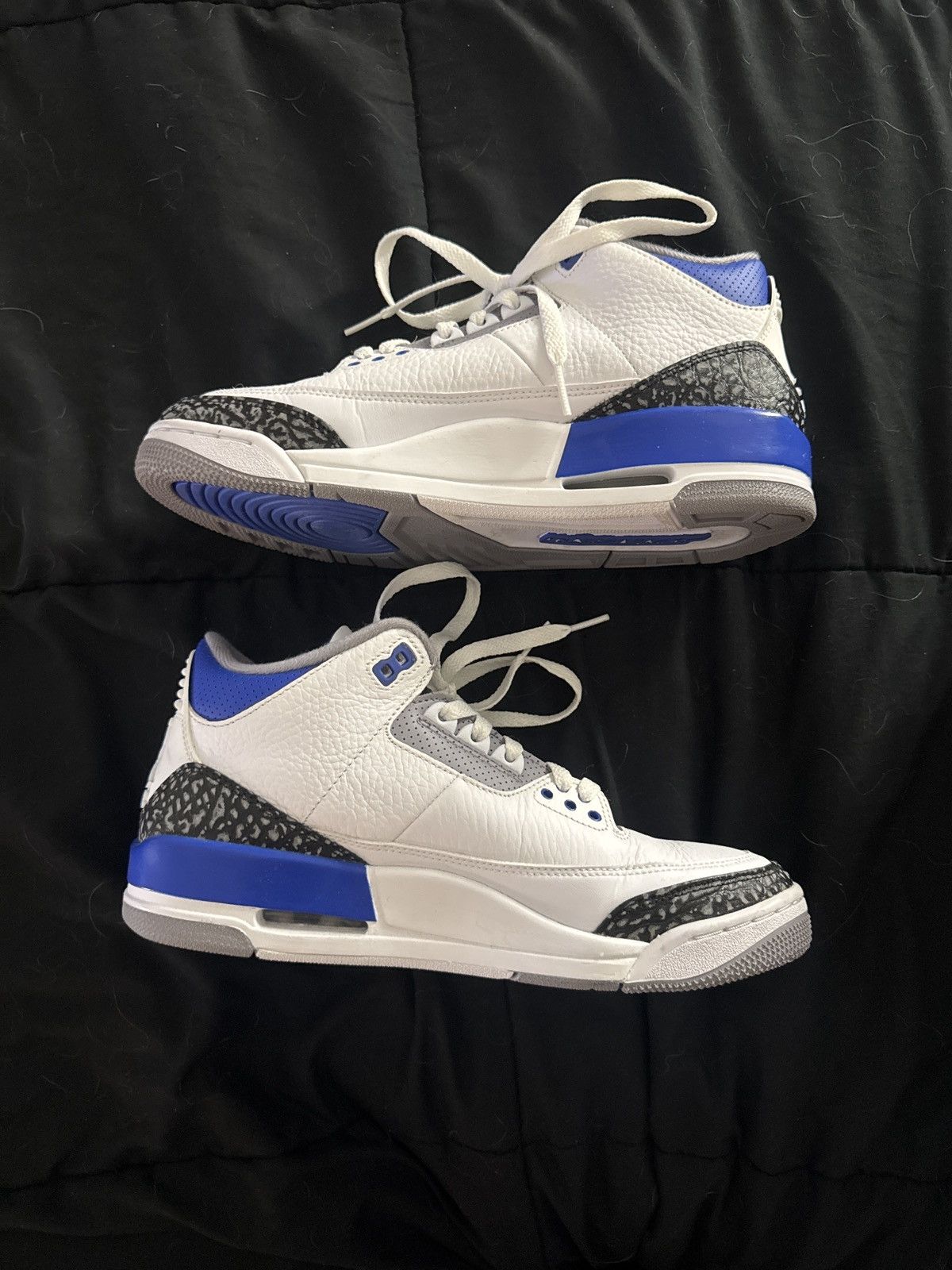 Nike Air Jordan 3 Retro Racer Blue Size US 8.5 / EU 41-42 - 2 Thumbnail