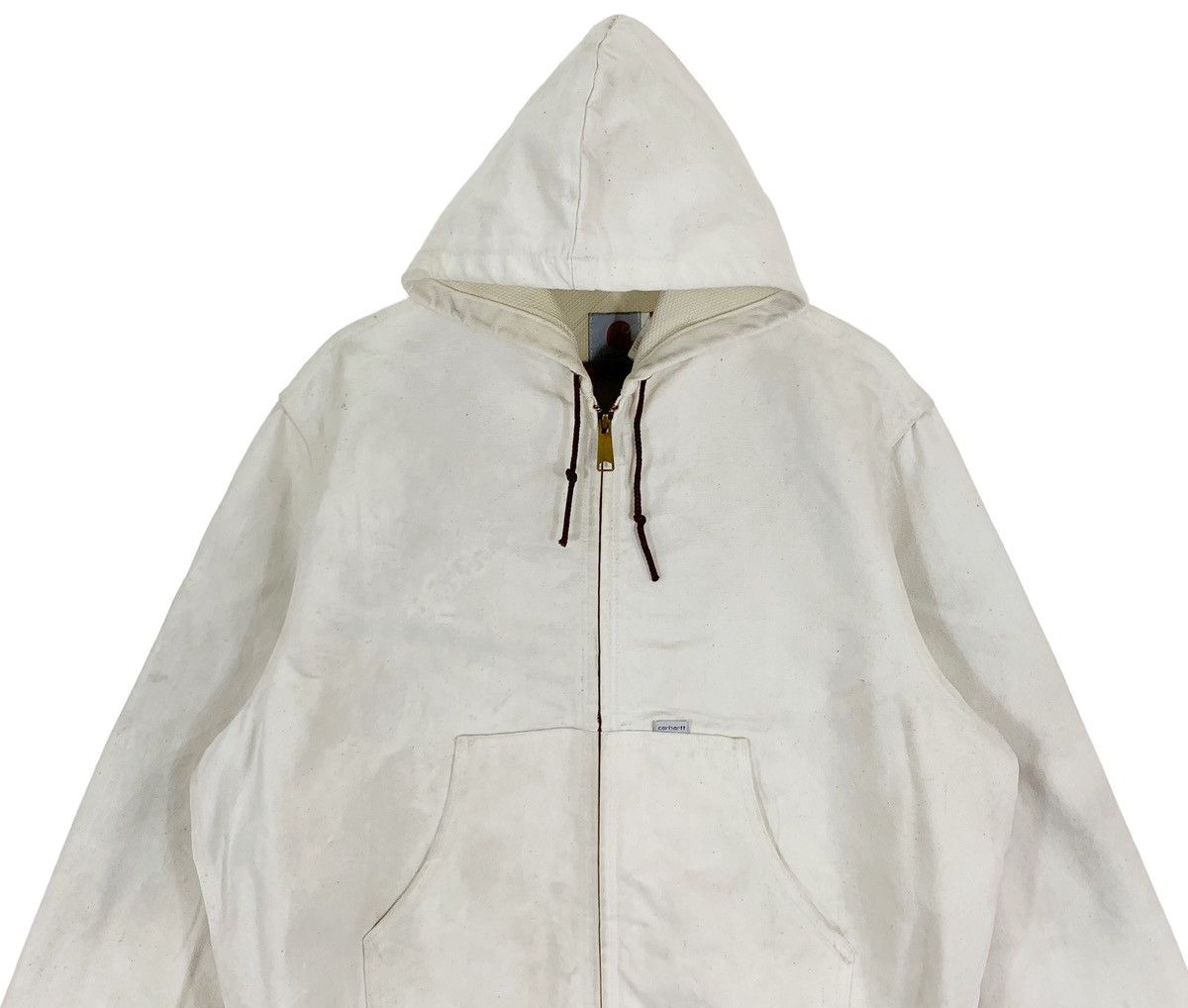 Carhartt 🔥🔥VINTAGE CARHATT WORKERS HOODIE BOMBER JACKET Size US L / EU 52-54 / 3 - 4 Thumbnail
