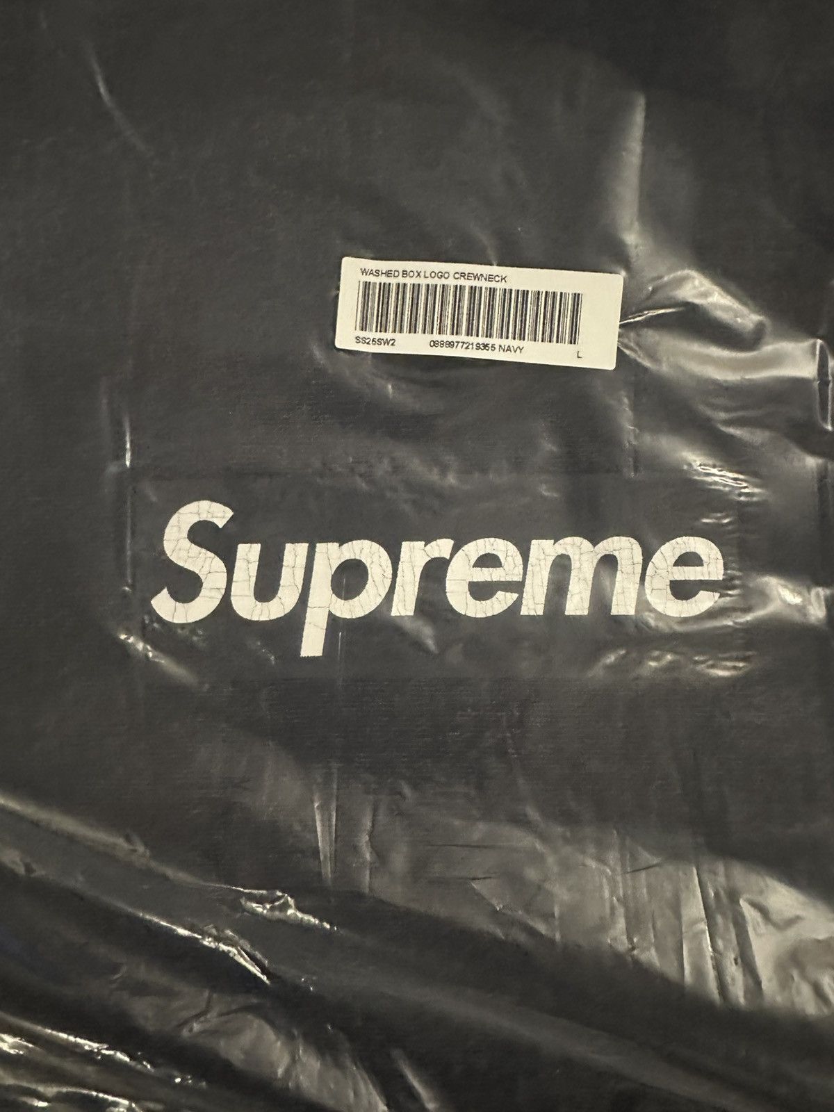 Supreme Supreme Box Logo Washed Crewneck BOGO sweatshirt Navy L Size US L / EU 52-54 / 3 - 3 Thumbnail