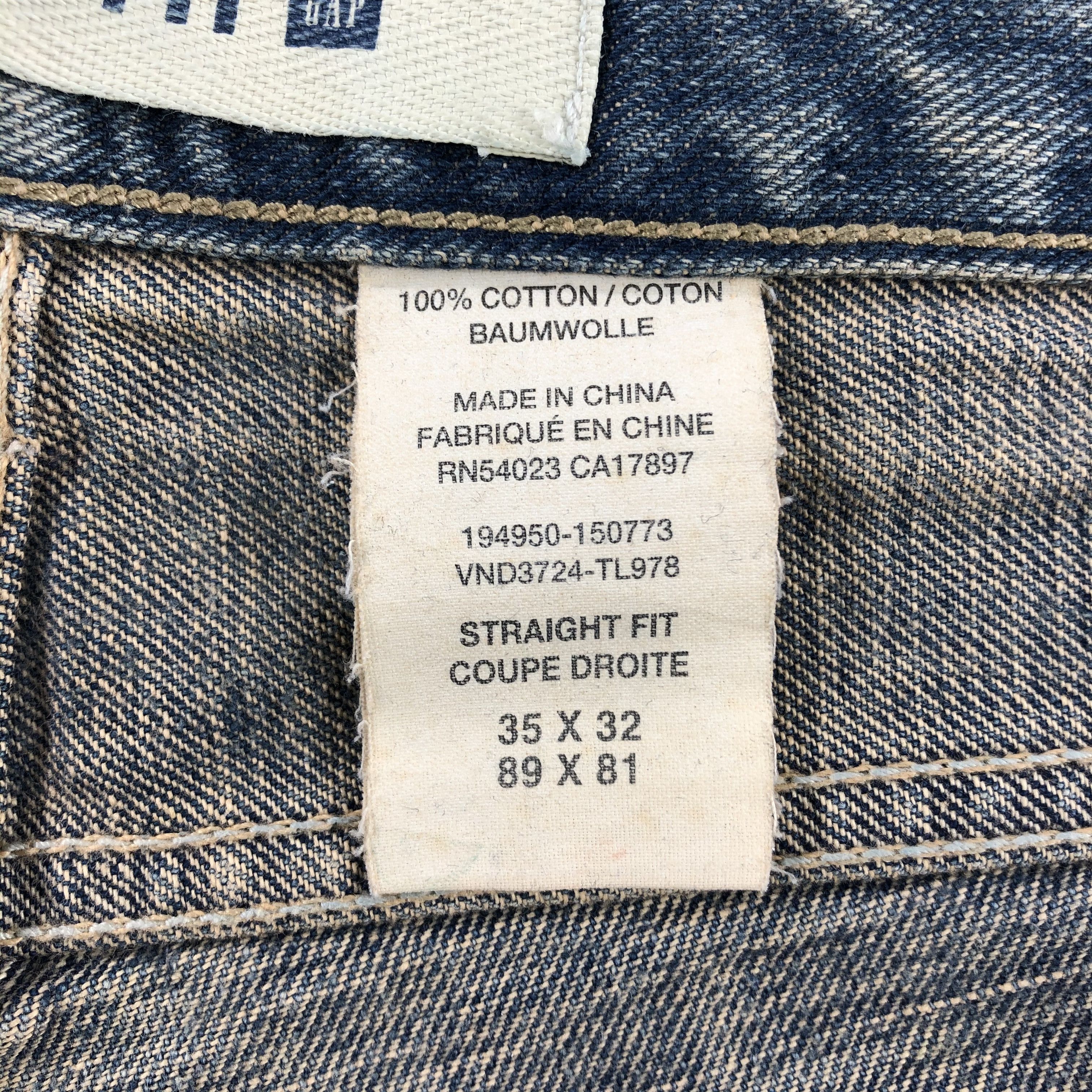 Gap × Vintage Vintage 90s Gap Jeans-JM2033 Size US 36 / EU 52 - 9 Thumbnail