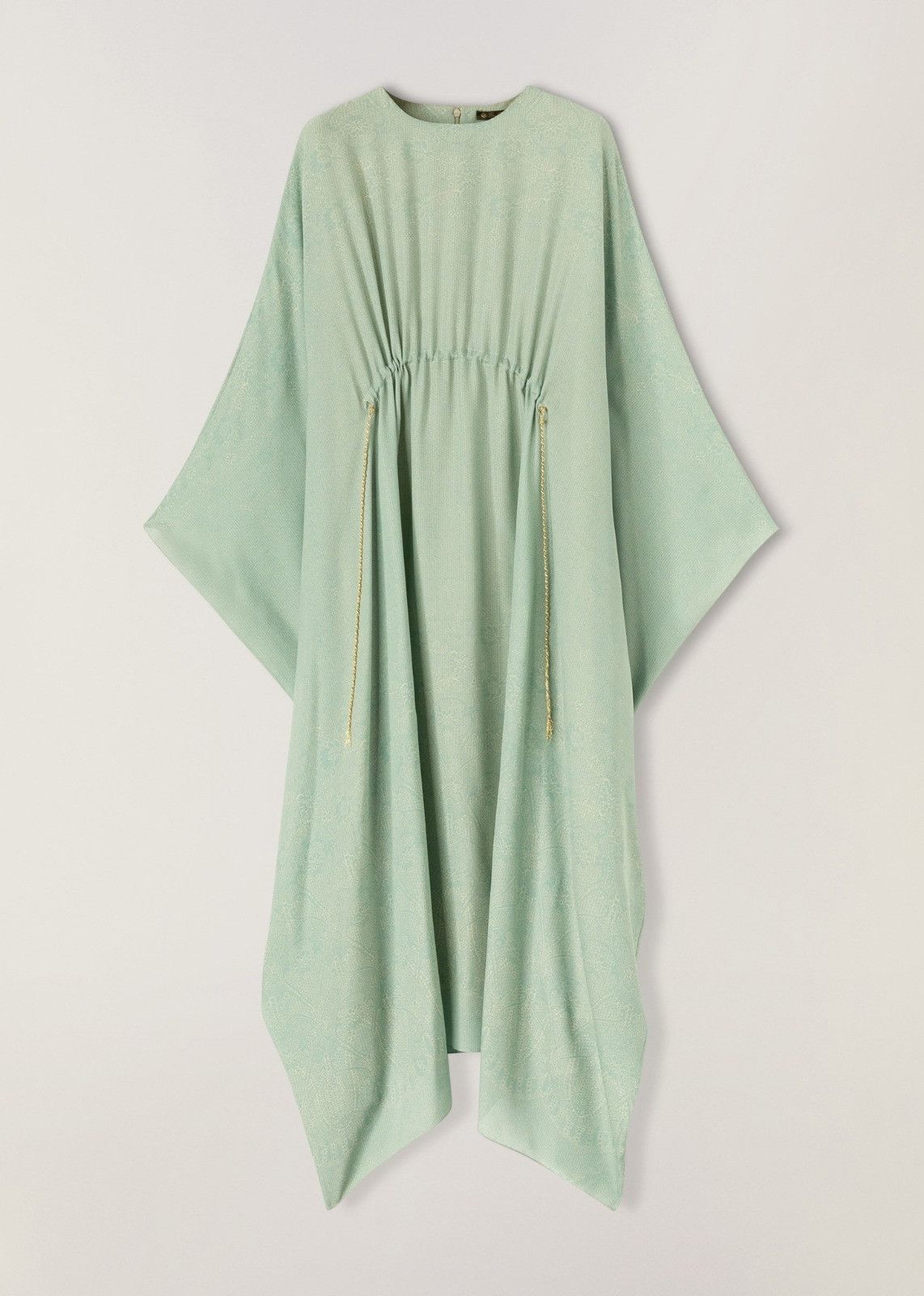 Loro Piana o1srvl11e0824 Savannah Floral Midi Dress in Light Green Size L / US 10 / IT 46 - 1 Thumbnail