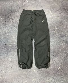Vintage Nike Nylon Track Outdoor Street Casual Pants Black Size Large L