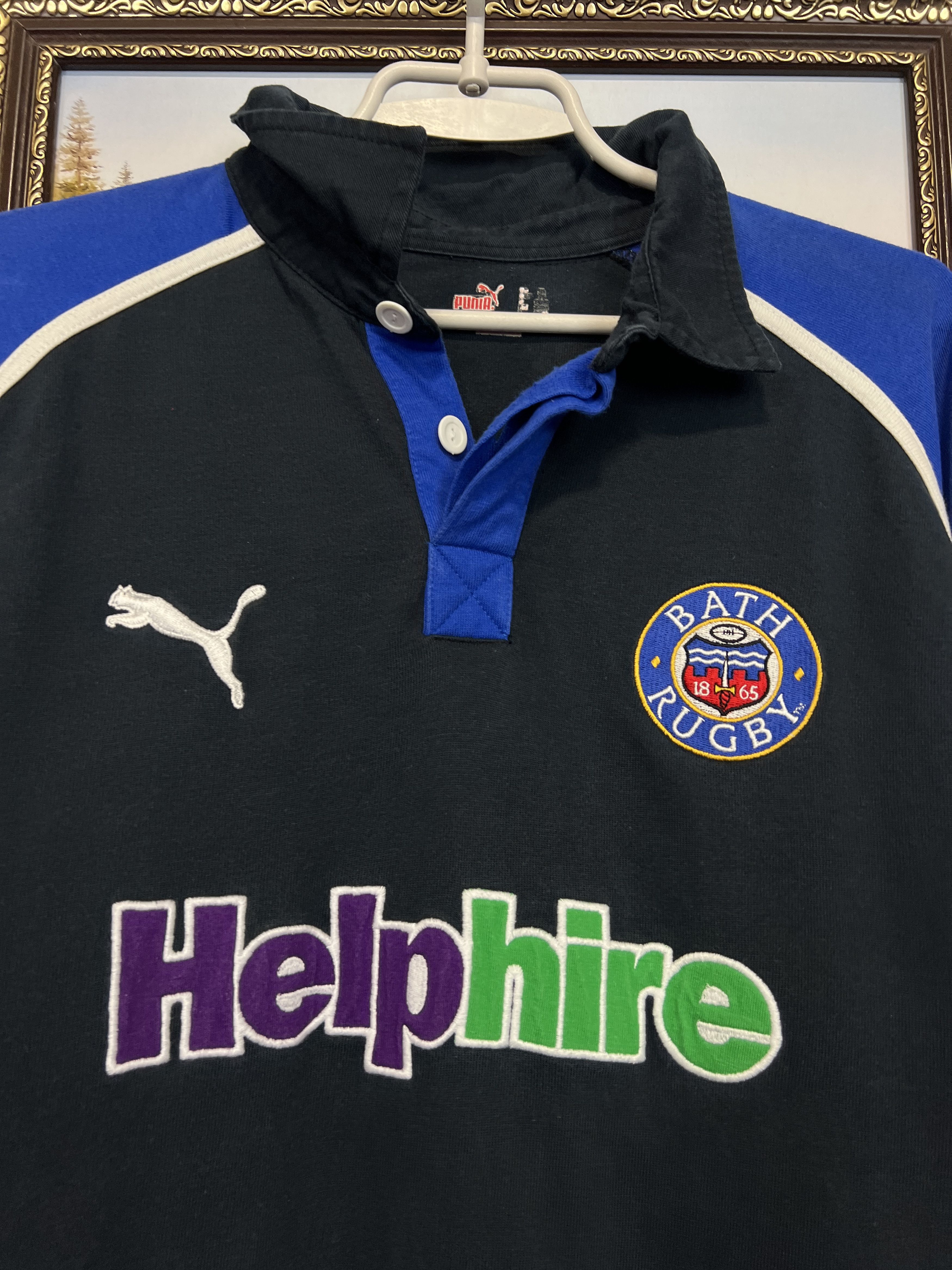 Puma Bath Rugby Union Long Sleeve Jersey Shirt Trikot Rare Size US XL / EU 56 / 4 - 3 Thumbnail