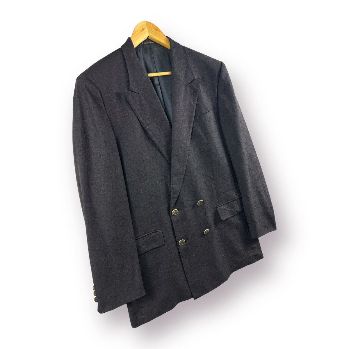 Celine 🔥 Vtg Tailoring French CELINE LORO PIANA Golden Button Size 52S - 3 Thumbnail