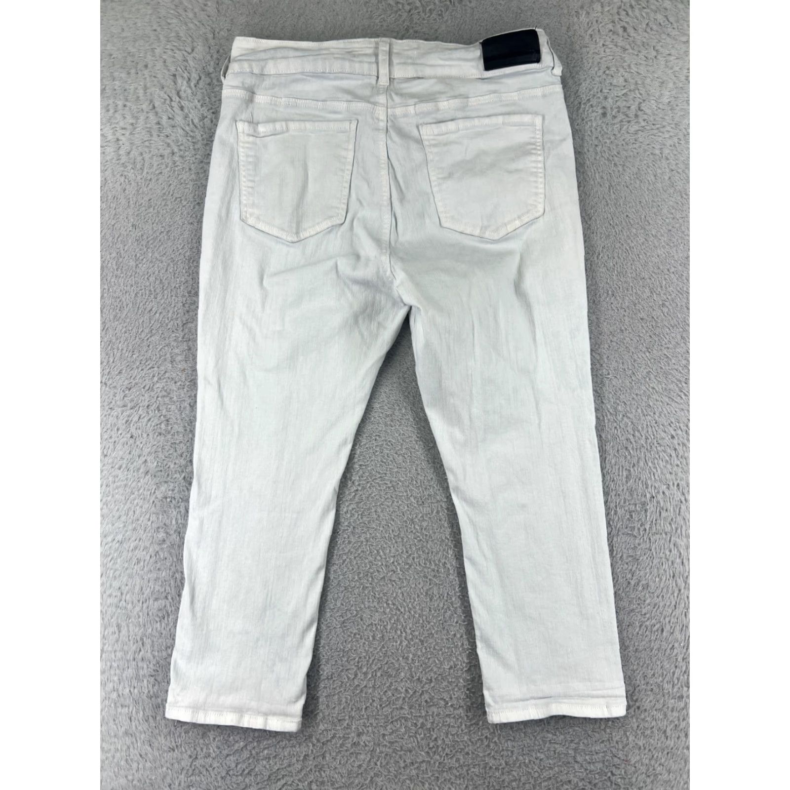 Vintage !IT Jeans Womens 14 Blue Denim Capri High Rise Skinny Cotton Blend Size 36" / US 14 / IT 50 - 2 Thumbnail