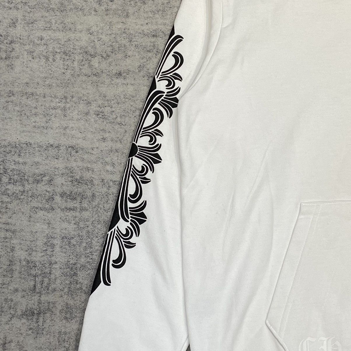 Chrome Hearts CHROME HEARTS HorseShoe Floral Hoodie WHITE Size US L / EU 52-54 / 3 - 6 Thumbnail