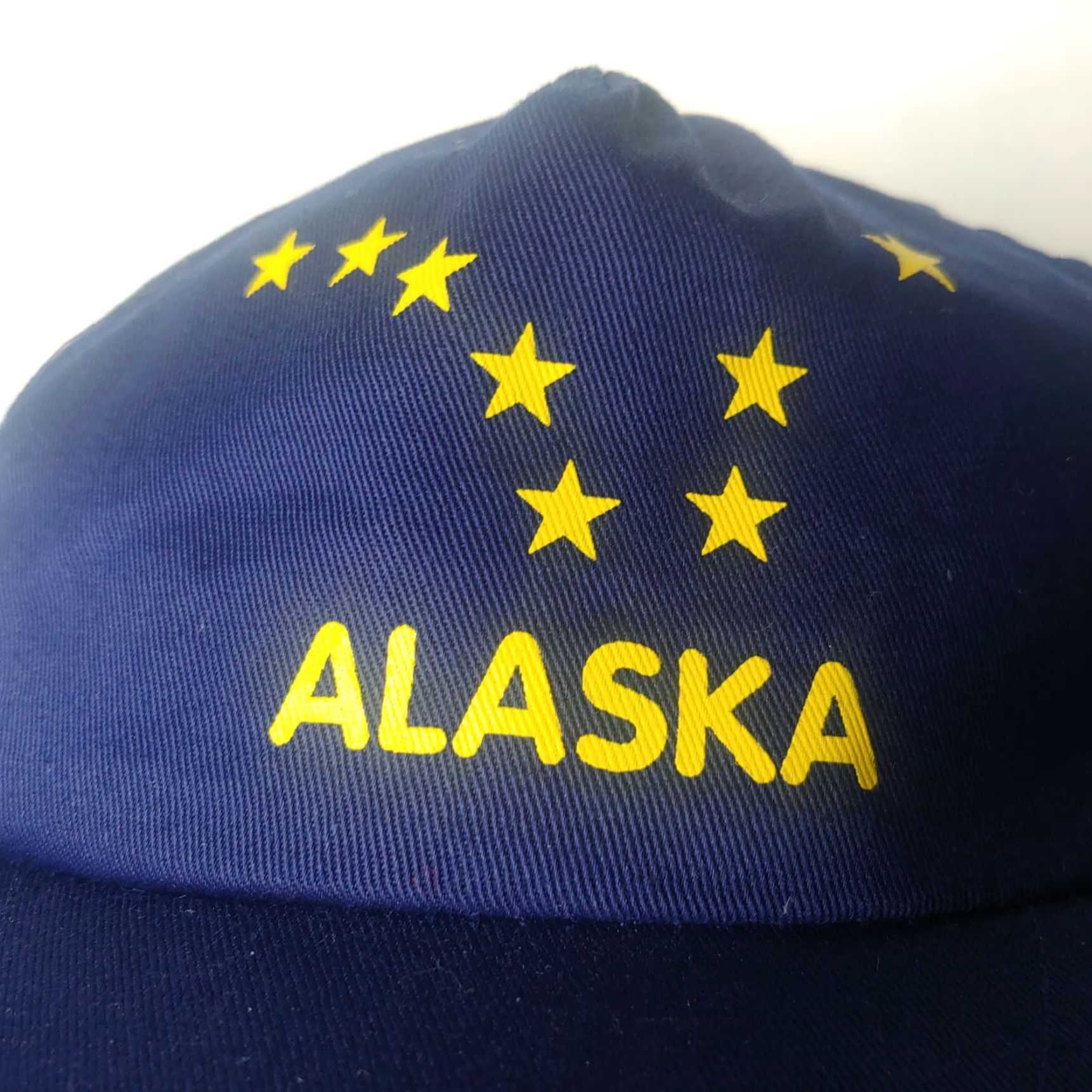 Vintage VINTAGE Alaska Northern Lights Cap Navy Blue Embroidered Stars Snap Back Hat Men Adjustable Cap Size ONE SIZE - 2 Thumbnail