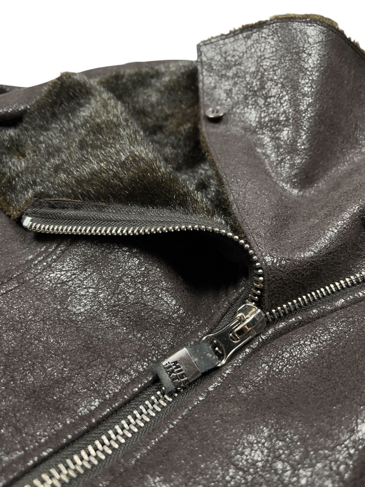 Miss Sixty Vintage Miss Sixty Faux Fur Biker Shearling Jacket Size L / US 10 / IT 46 - 5 Thumbnail