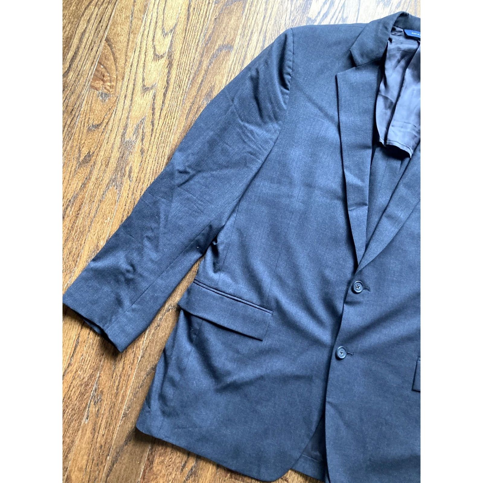 Brooks Brothers Brooks Brothers Blazer Mens 42R Regular Wool Gray Notch Lapel Single-Breasted Two-Button Front Jacket Coat Size 42R - 2 Thumbnail