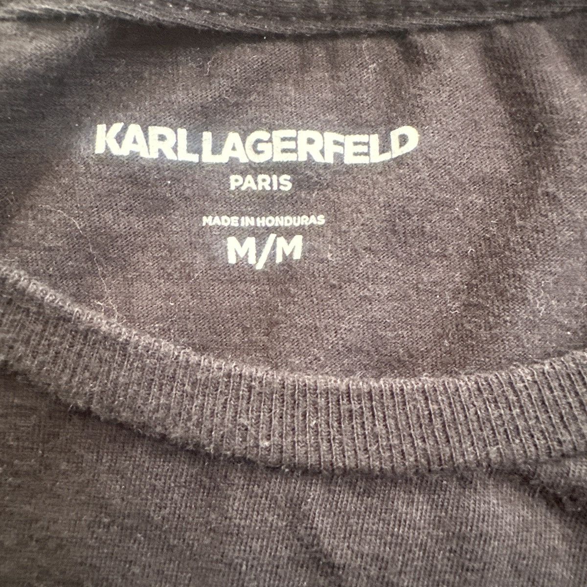 Karl Lagerfeld Black Karl Lagerfeld t-shirt with gold logo Size US M / EU 48-50 / 2 - 4 Thumbnail