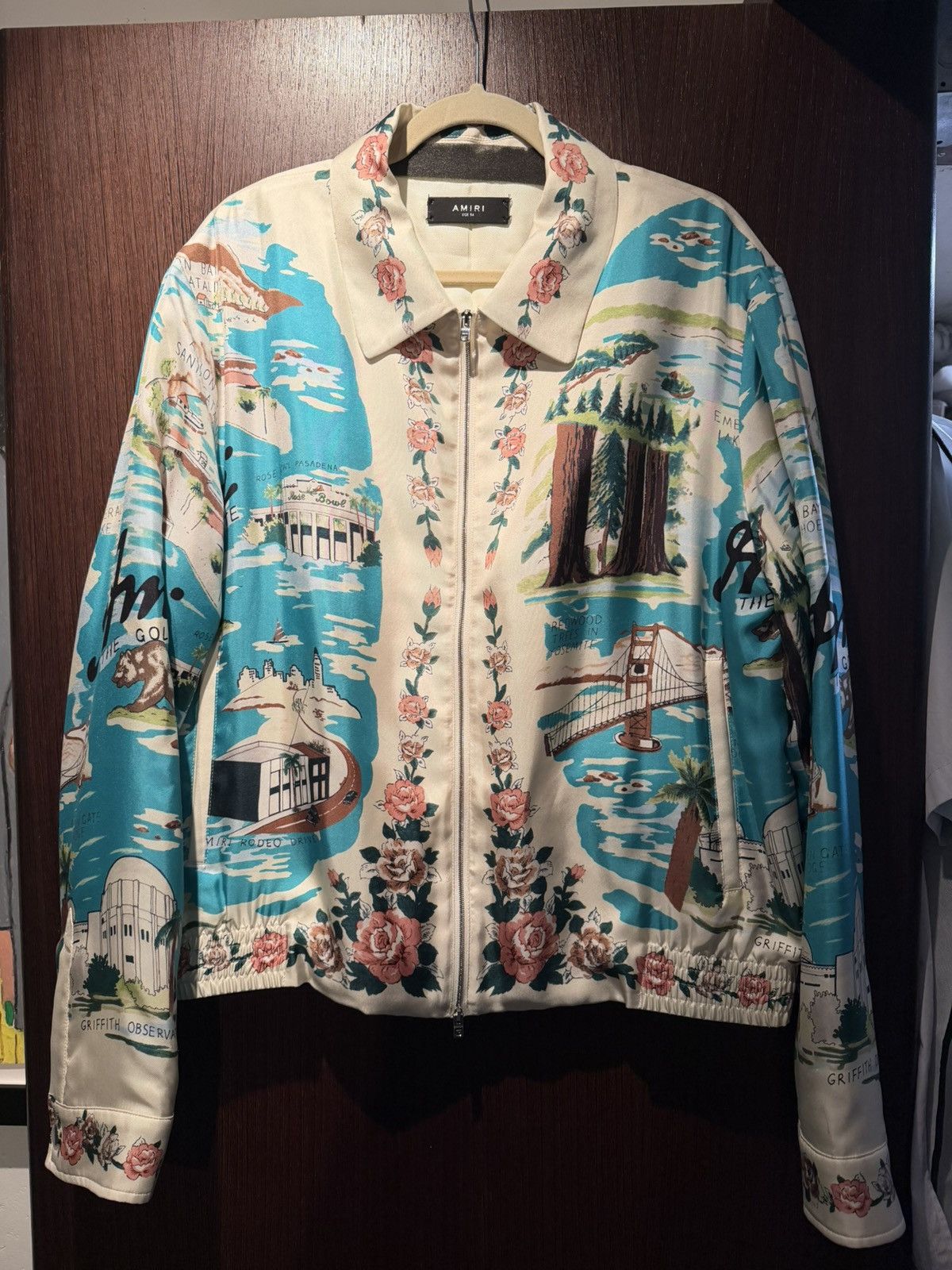 Amiri RUNWAY AMIRI - Silk Bomber Never Worn Size US L / EU 52-54 / 3 - 1 Thumbnail