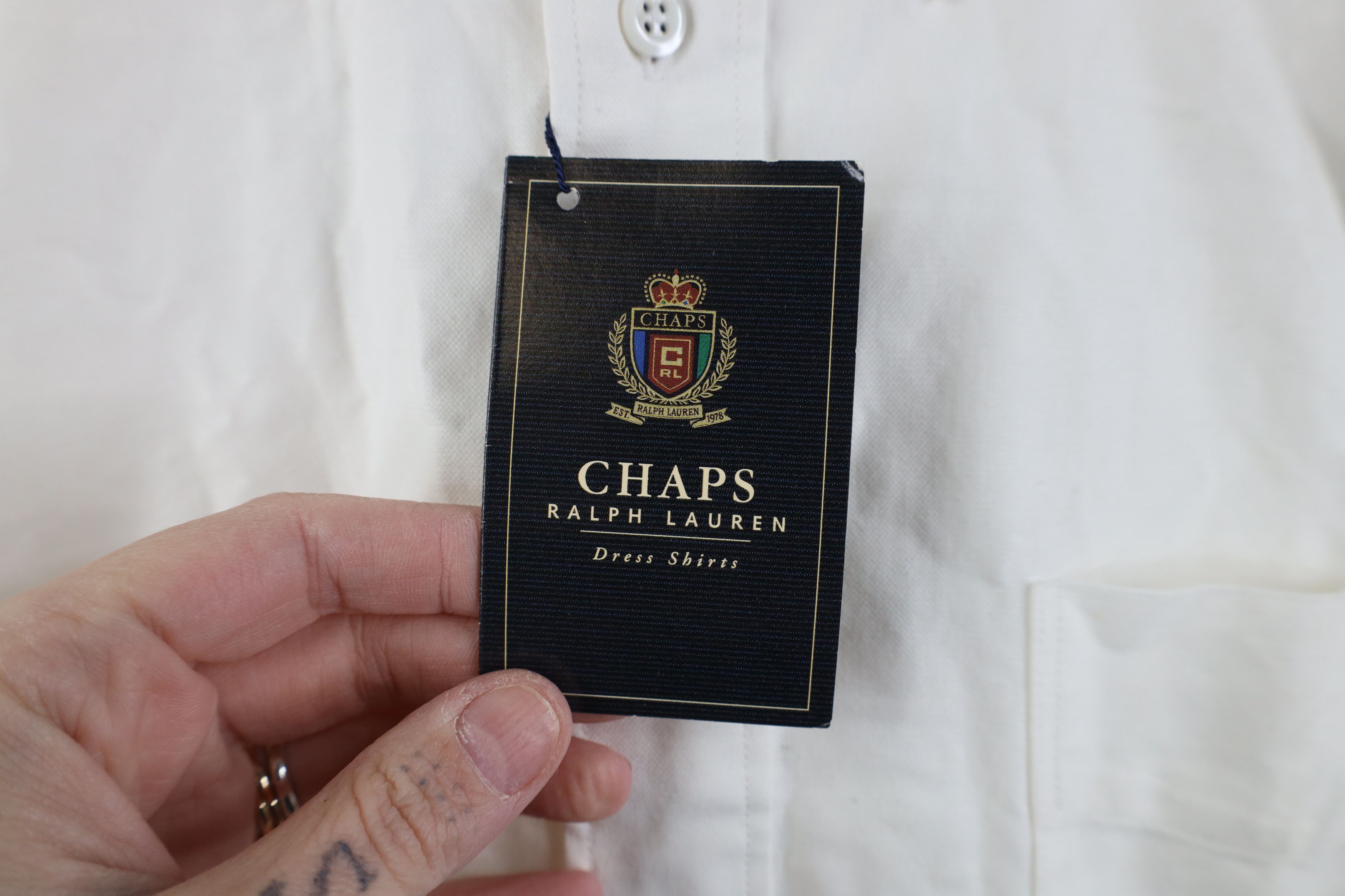 Ralph Lauren Deadstock Vintage 90s Chaps Ralph Lauren Button Down Shirt Size US M / EU 48-50 / 2 - 4 Thumbnail