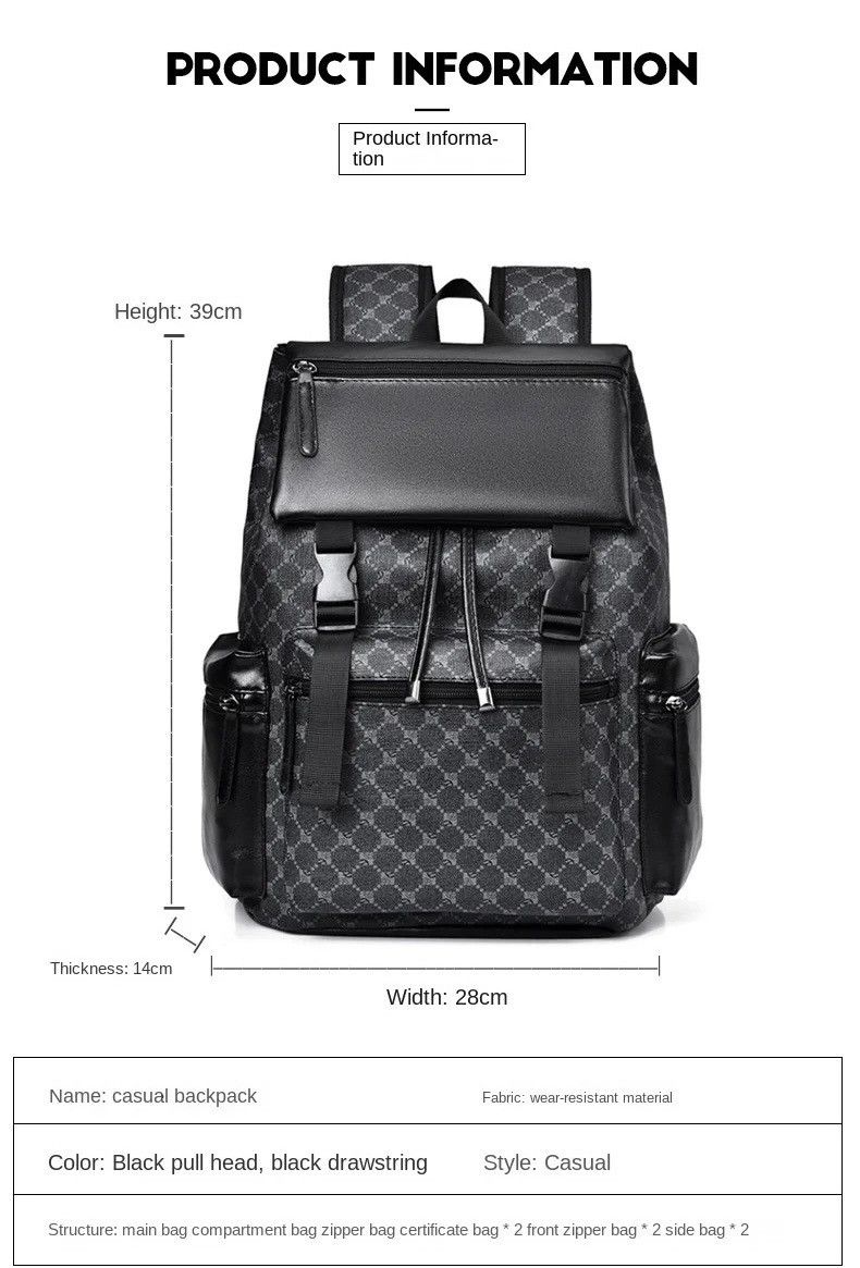 Japanese Brand Streetwear faux leather waterproof backpack Size ONE SIZE - 6 Thumbnail
