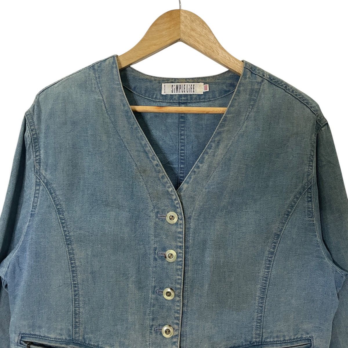 Japanese Brand × RENOWN Vintage Simple Life Renown Denim Jacket Size US M / EU 48-50 / 2 - 4 Thumbnail