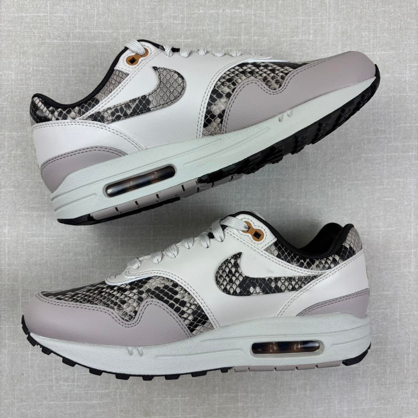 Nike 🐎 2025 Nike Air Max 1 “Snakeskin Light Orewood Brown” 10W Size US 10 / IT 40 - 4 Thumbnail