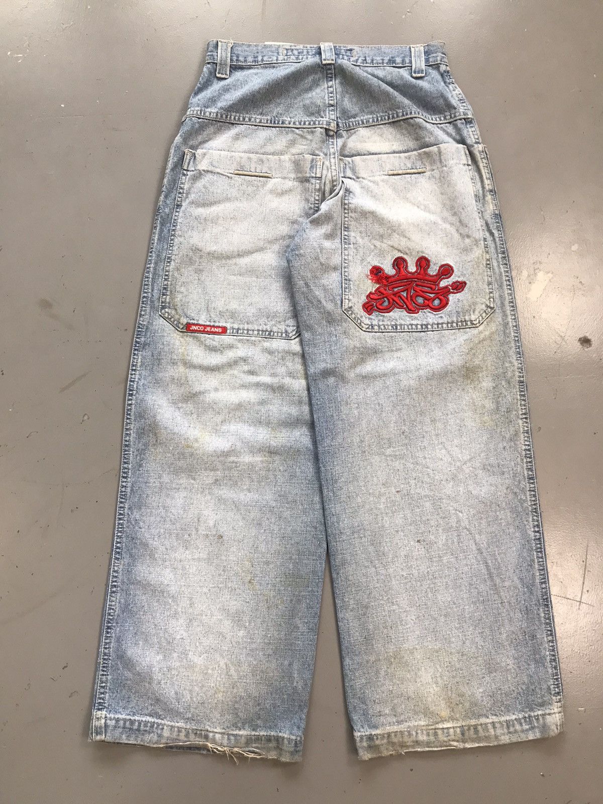 JNCO × Southpole × Vintage Vintage Jnco crown 👑 embroidered baggy fit denim Size US 28 / EU 44 - 1 Thumbnail
