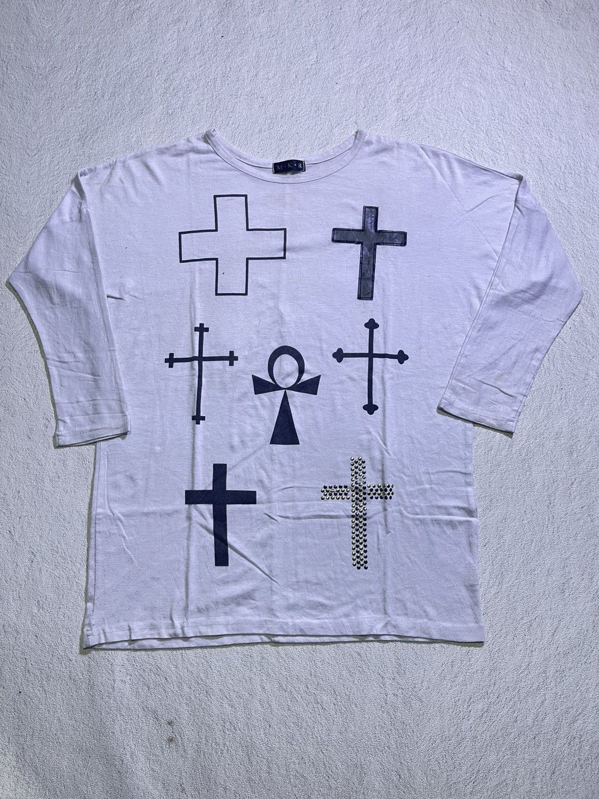 If Six Was Nine Y2K M.K.R long sleeve tshirt motif cross Size US M / EU 48-50 / 2 - 1 Thumbnail