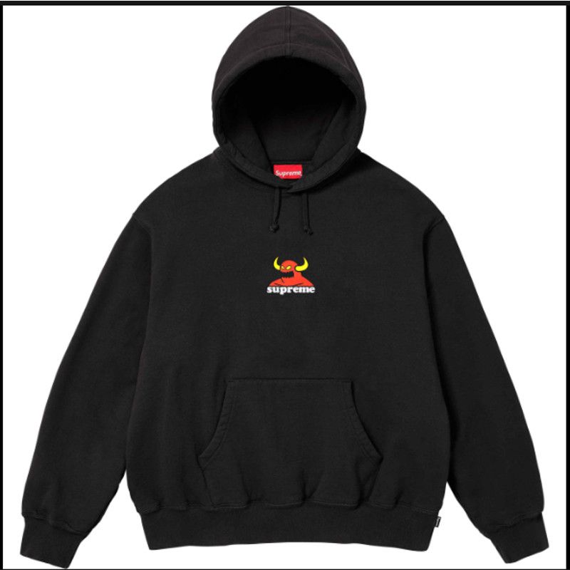 image of Supreme X Toy Machine Hooded Sweatshirt Black Small, Men's