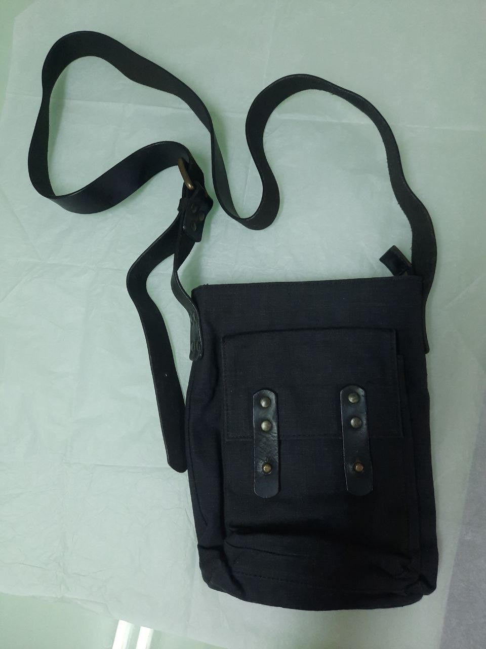 Dries Van Noten Crossbody Shoulder Bag in Grey, Men's
