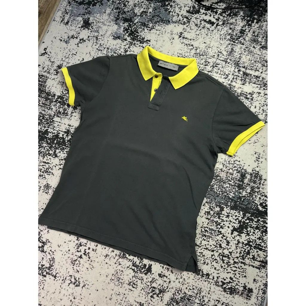 Etro Etro Polo Shirt Grey Size M Size US M / EU 48-50 / 2 - 2 Thumbnail