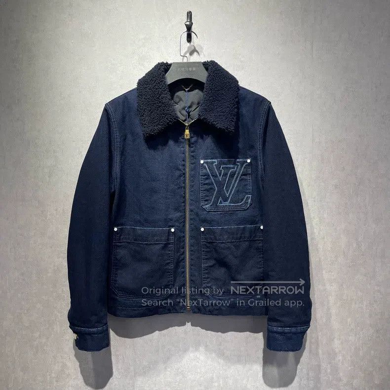 Louis Vuitton Louis Vuitton Blue patch logo denim jacket Size US S / EU 44-46 / 1 - 1 Thumbnail