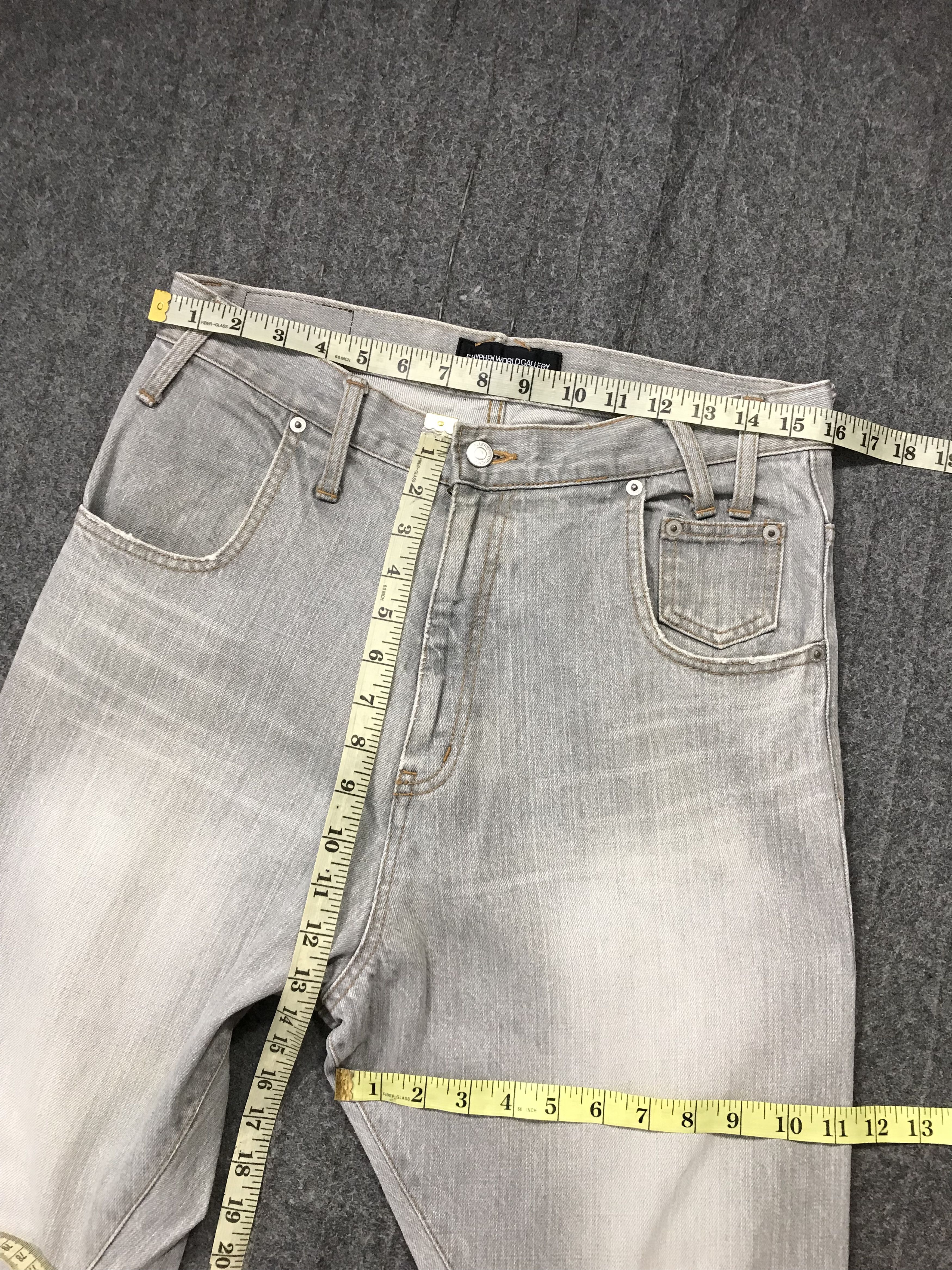 Japanese Brand EhyphenWorldGallery Back Side Pocket Design Lightning Jean Size US 32 / EU 48 - 13 Thumbnail
