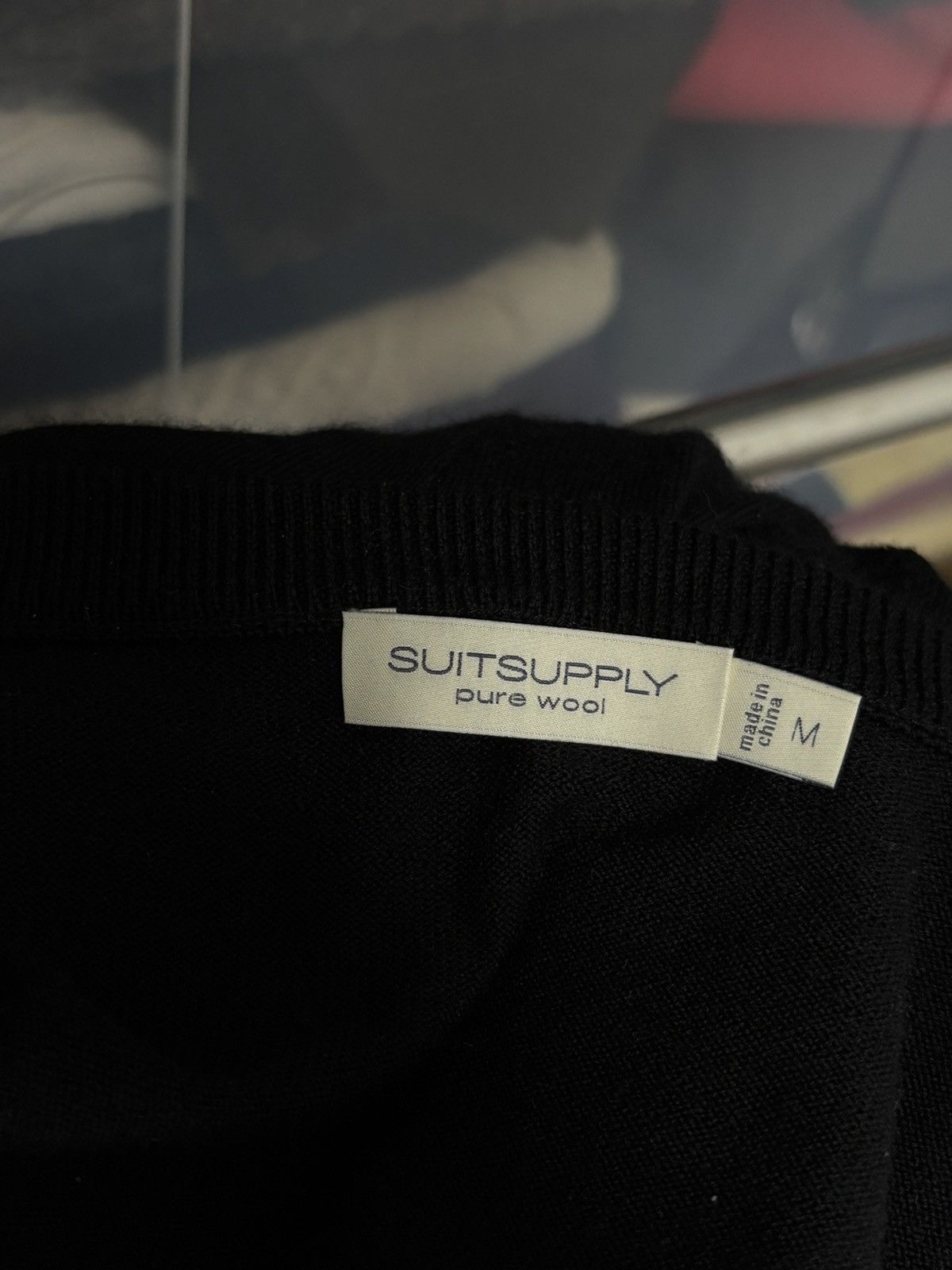 Suitsupply Suitsupply Black Pure Wool Sweater Pullover Luxury Old Money Size US M / EU 48-50 / 2 - 6 Thumbnail