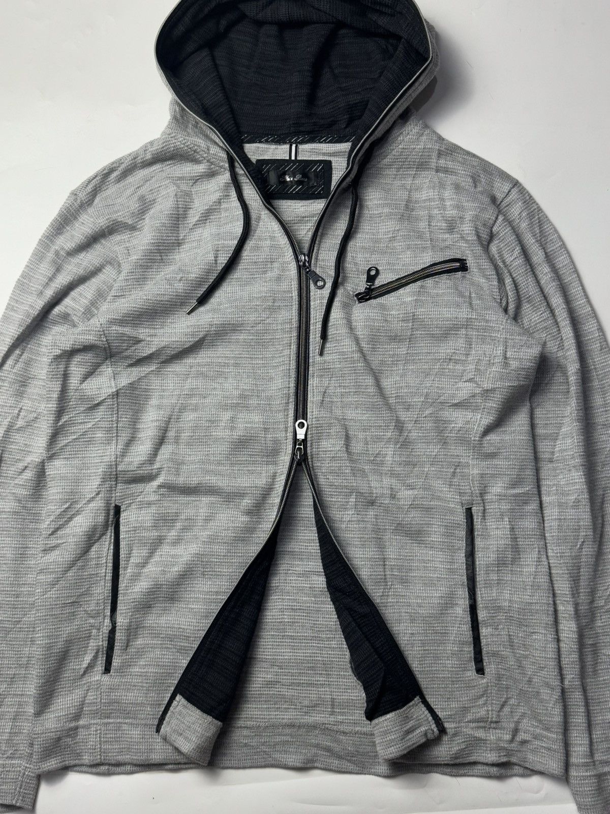If Six Was Nine × Japanese Brand × Le Grande Bleu (L.G.B.) Nota Bene Japanese Full Zipper Hoodie Archived Styled Size US M / EU 48-50 / 2 - 3 Thumbnail