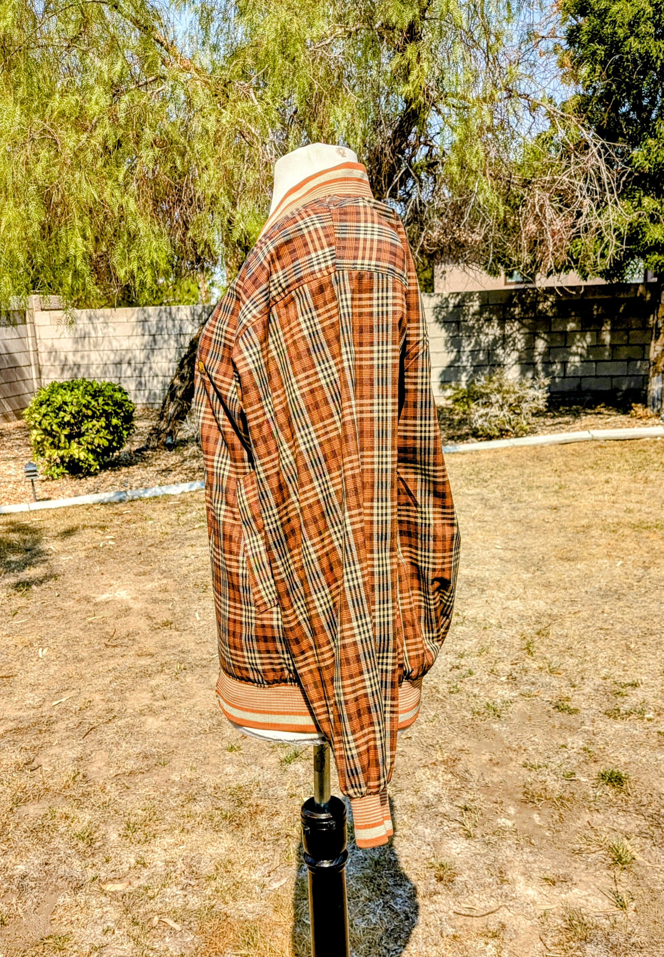 Other VTG 1990 Jack Nicklaus Plaid Burnt Orange Golf Jacket Size US M / EU 48-50 / 2 - 2 Thumbnail