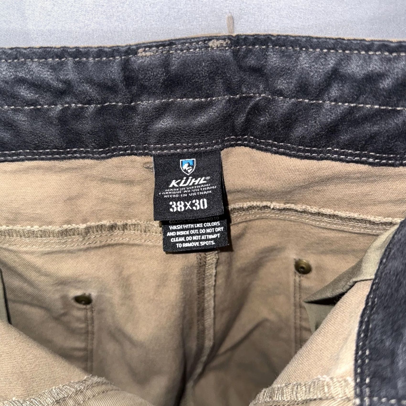 Vintage KÜHL Pants Mens 38x30 Khaki Tan Outdoor Hiking Legendary Pants Zip Fly Articulated Mens Pants Parkas? Size US 38 / EU 54 - 6 Thumbnail