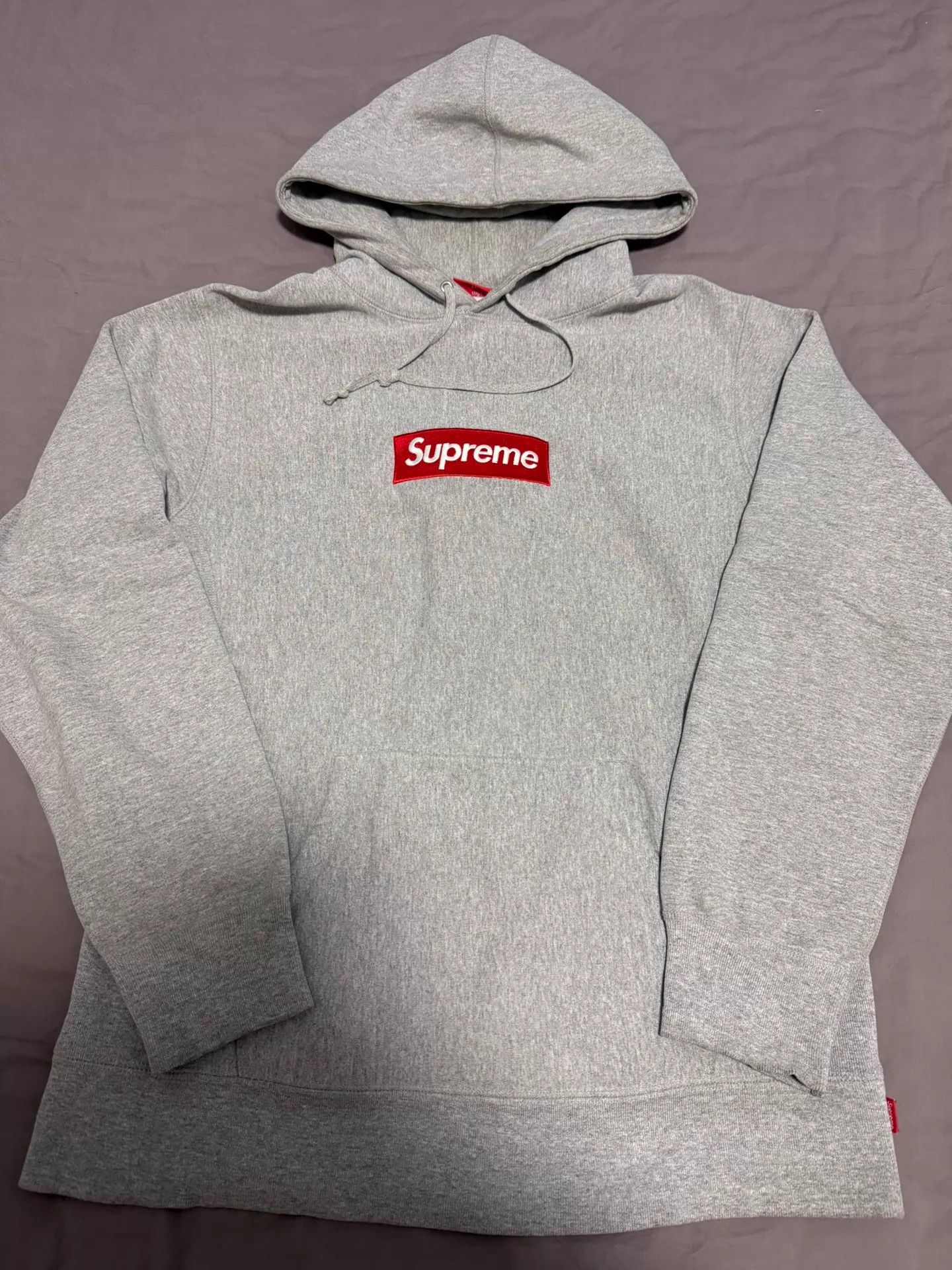 Supreme Supreme FW16 Box Logo Hoodie Gray Red L Size US L / EU 52-54 / 3 - 1 Thumbnail